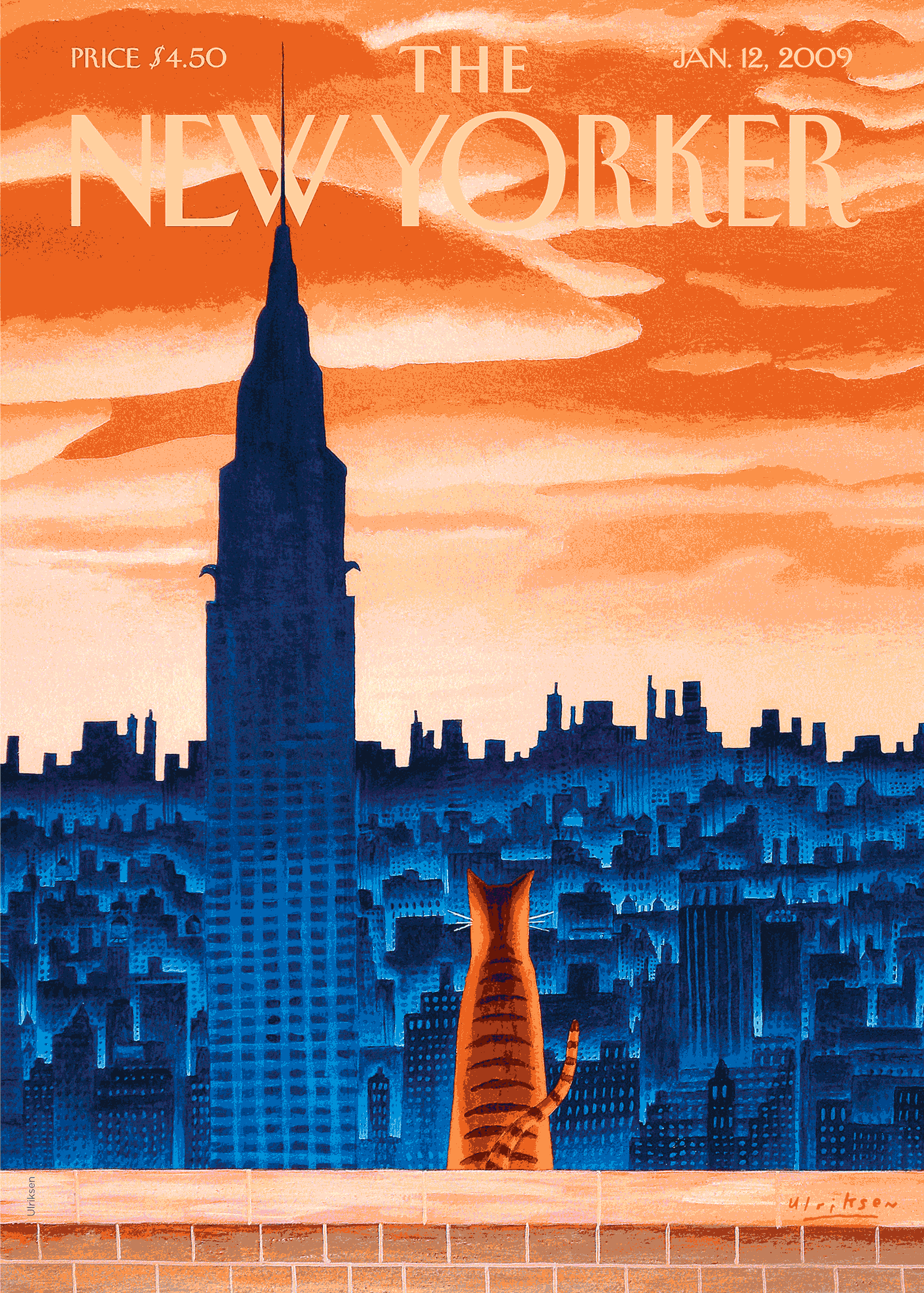 Affiche THE NEWYORKER 105 - ULRIKSEN WINDOWSILL CAT