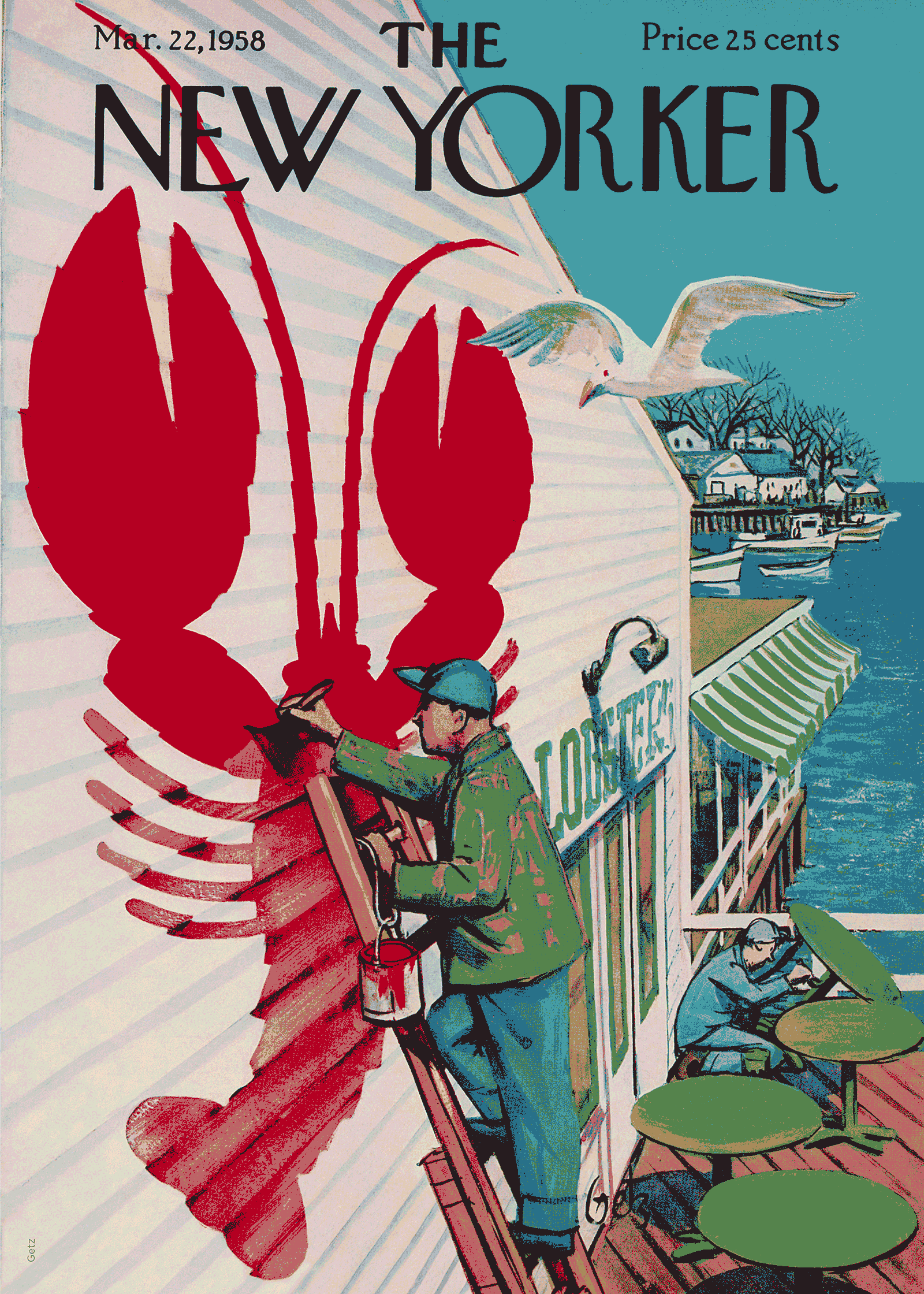 Affiche THE NEWYORKER - 126 Arthur Getz - Lobster