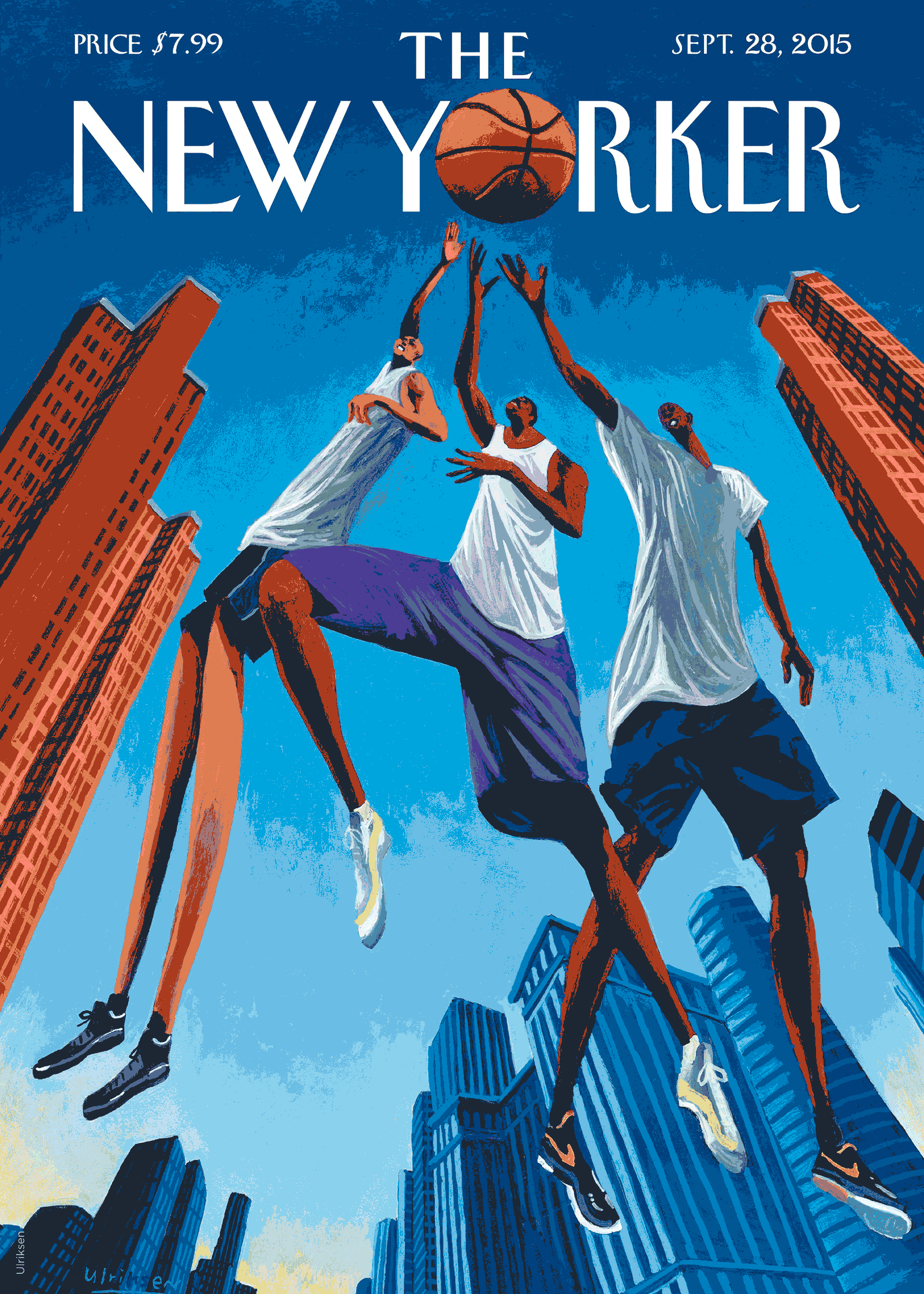 Affiche THE NEWYORKER 168 - ULRIKSEN BASKETBALL