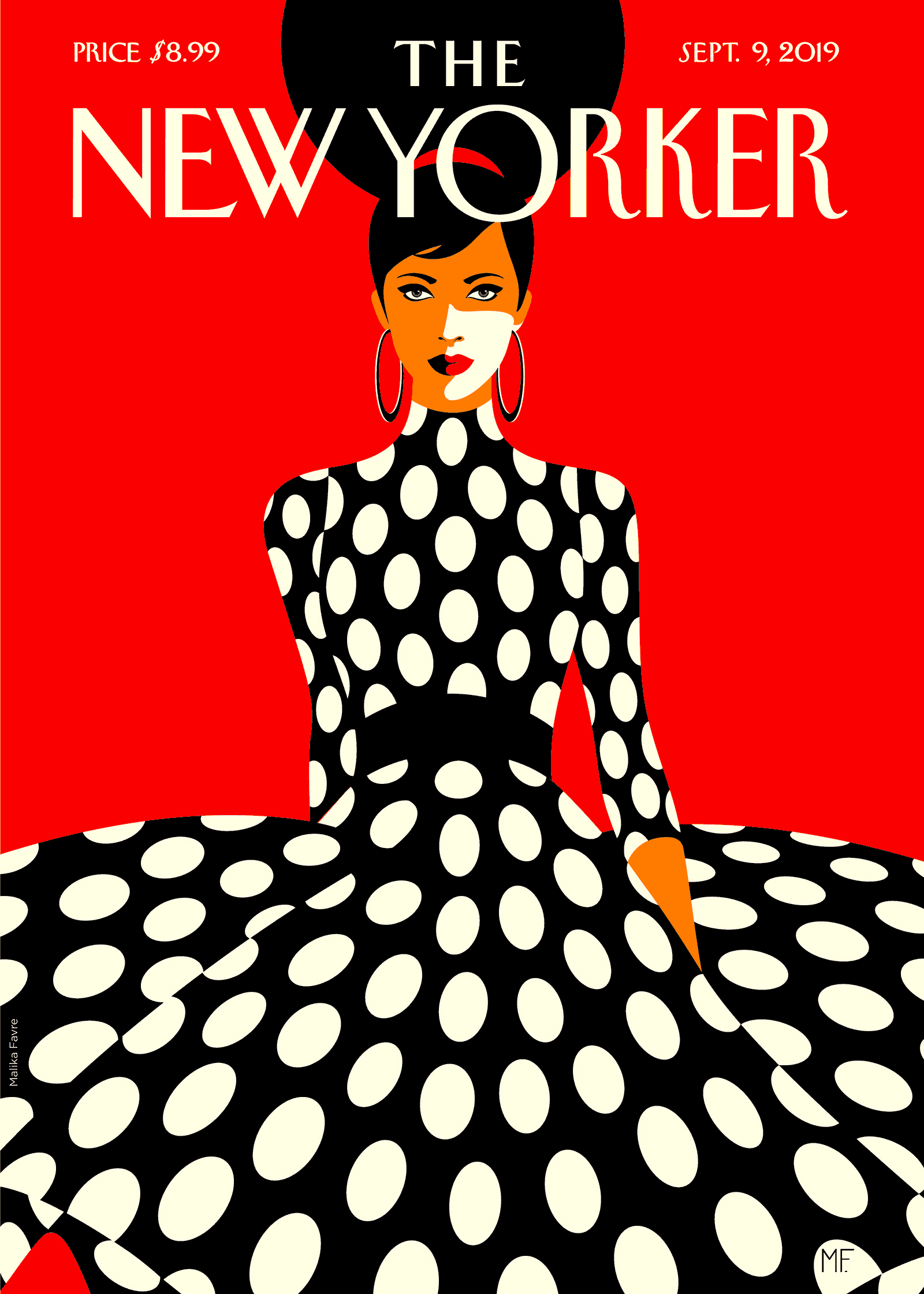 Affiche THE NEWYORKER - 191 Malika Favre - Sweeping into fall