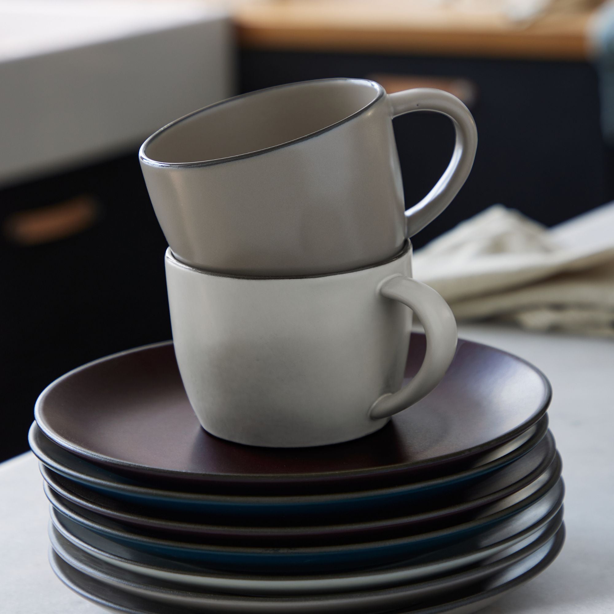 Mug / tasse 36 cl Stacked - blanc cassé