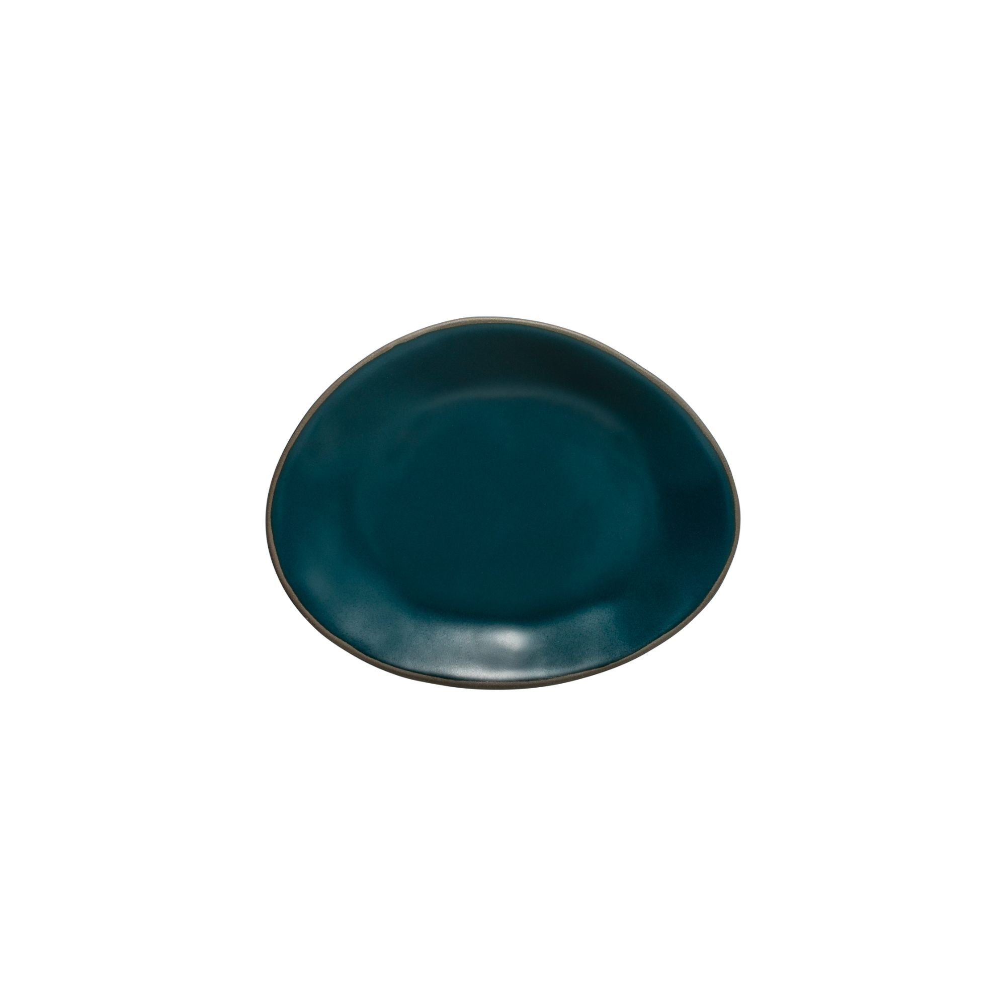 Assiette ovale Stacked - bleu - 20cm