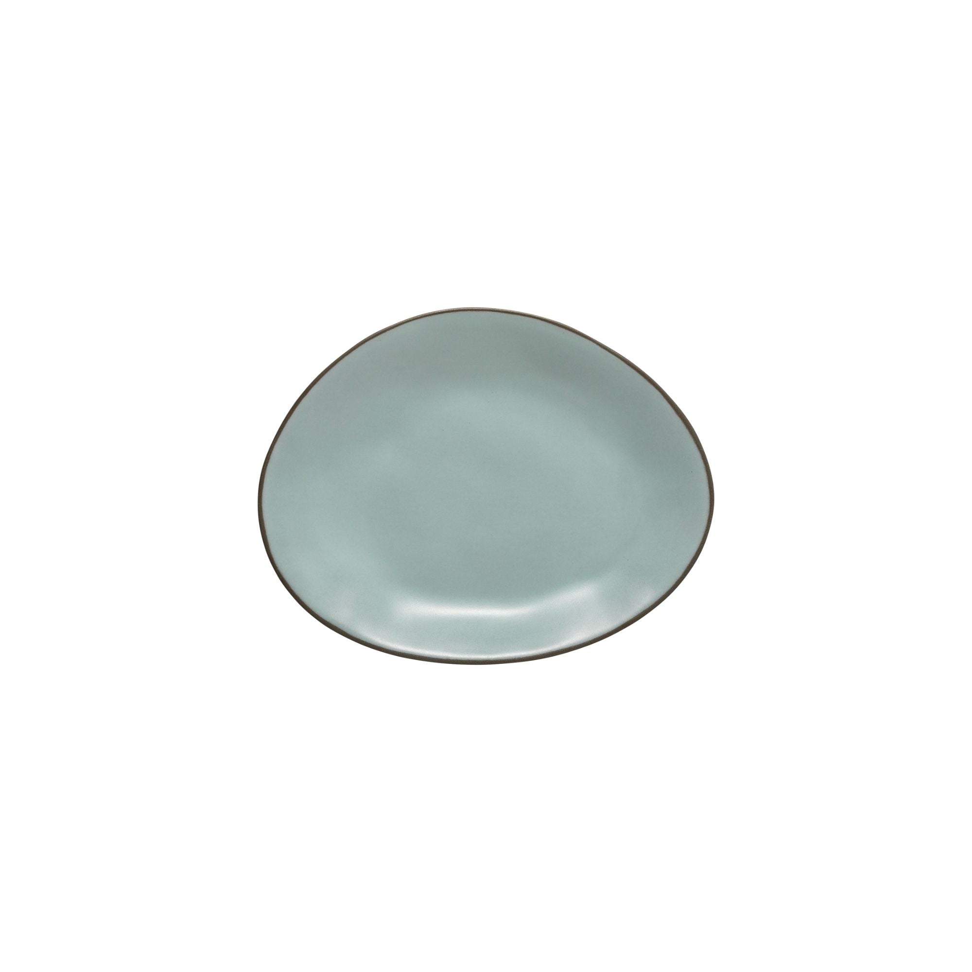 Assiette ovale Stacked - bleu ciel - 20cm