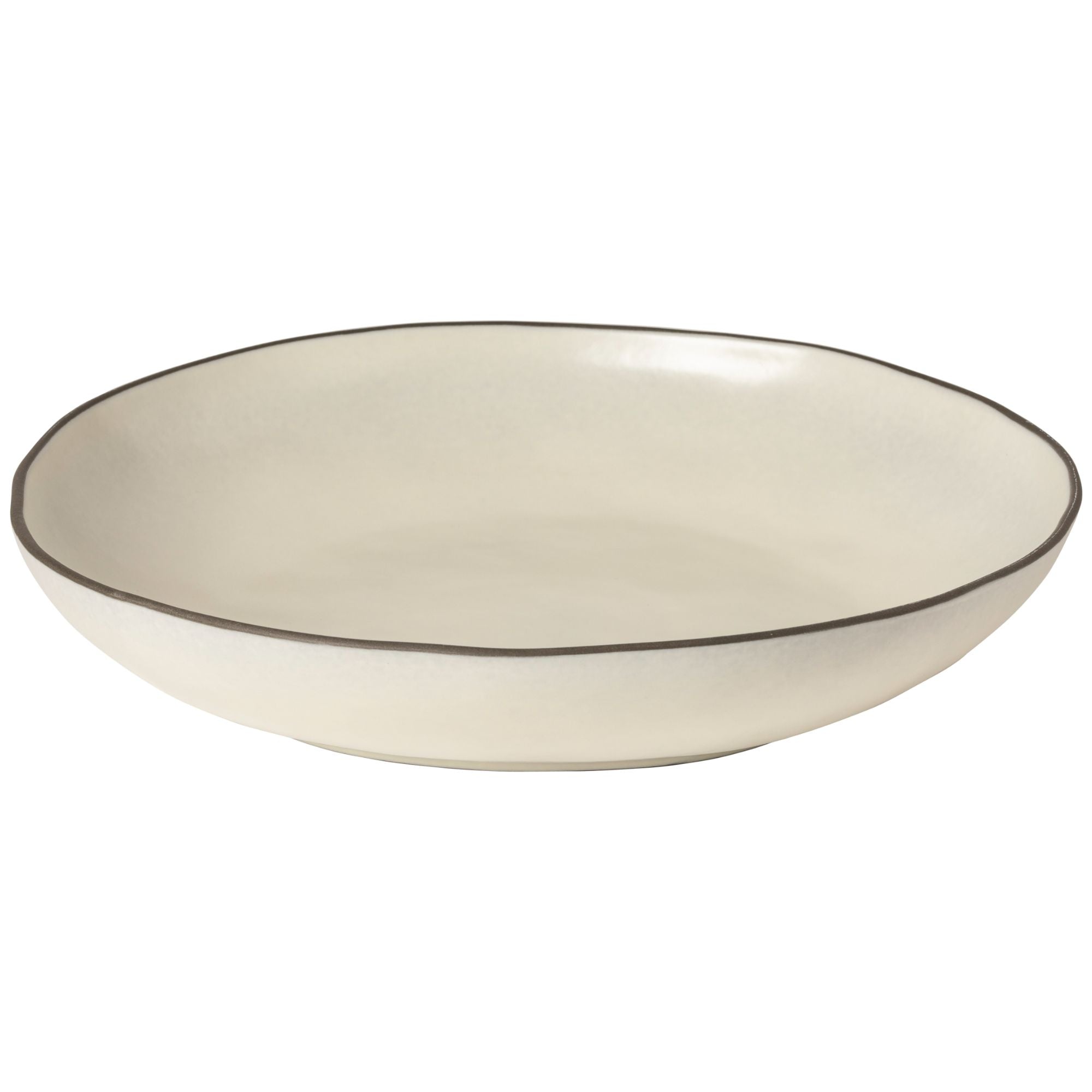 Saladier - plat de service Stacked - blanc cassé - 37cm