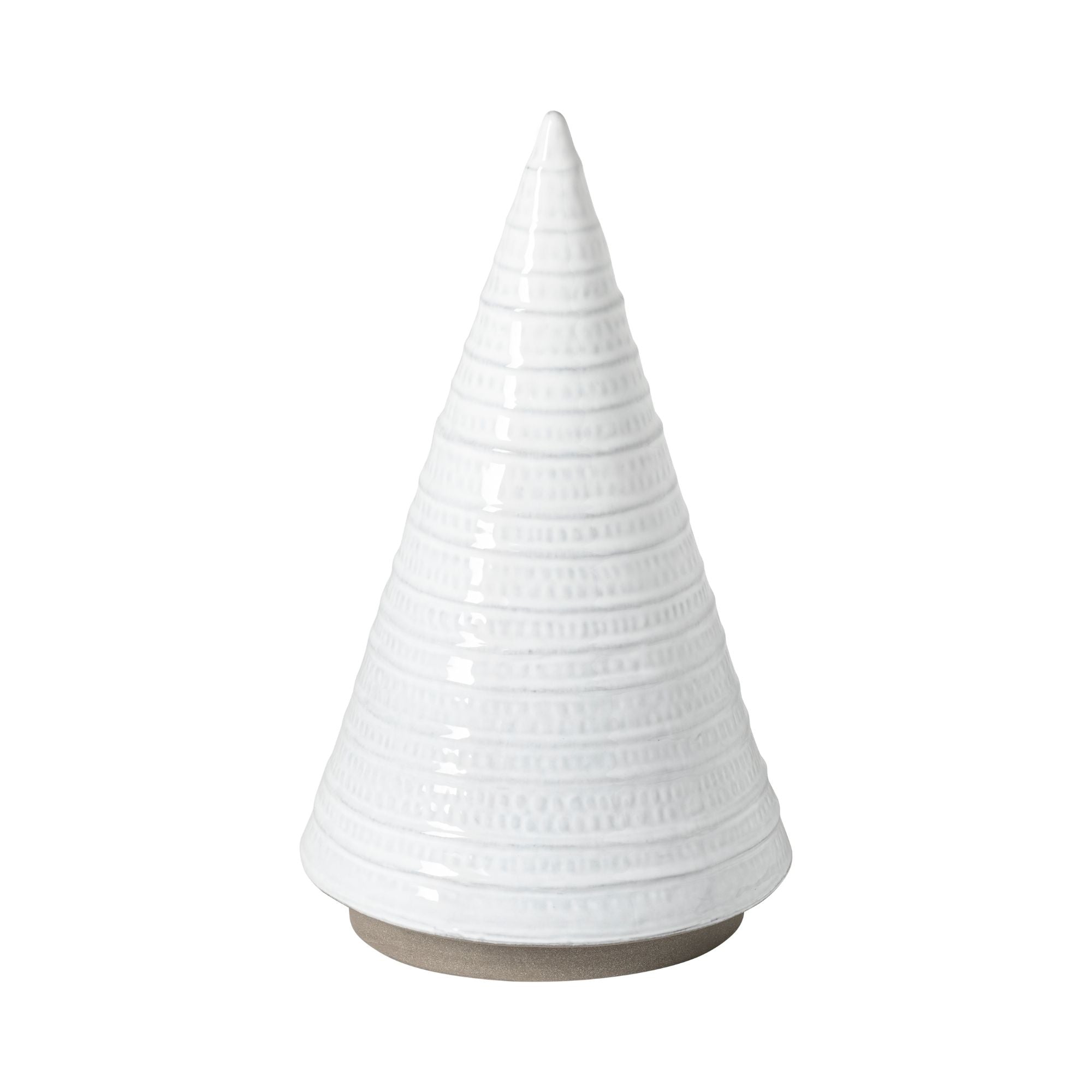Sapin décoratif blanc Festa en écogrès - 26 cm