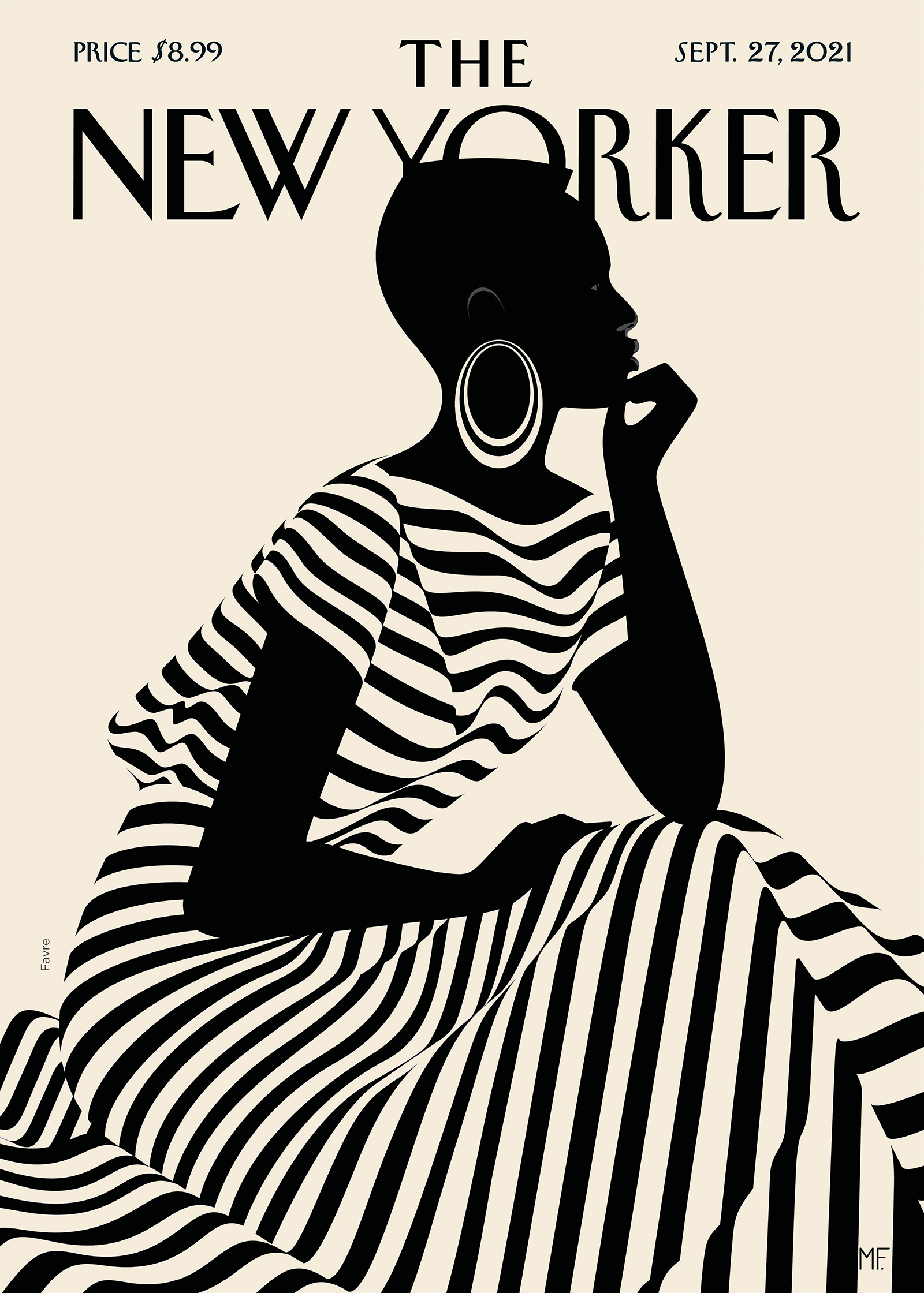 Affiche THE NEWYORKER 223 - M. FAVRE COMPOSED TNY