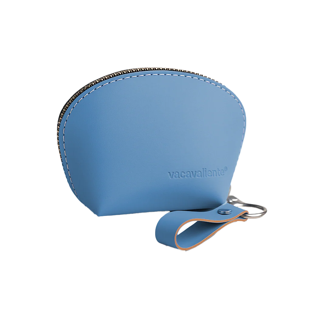 Petite trousse / Porte monnaie - Bleu Lichen