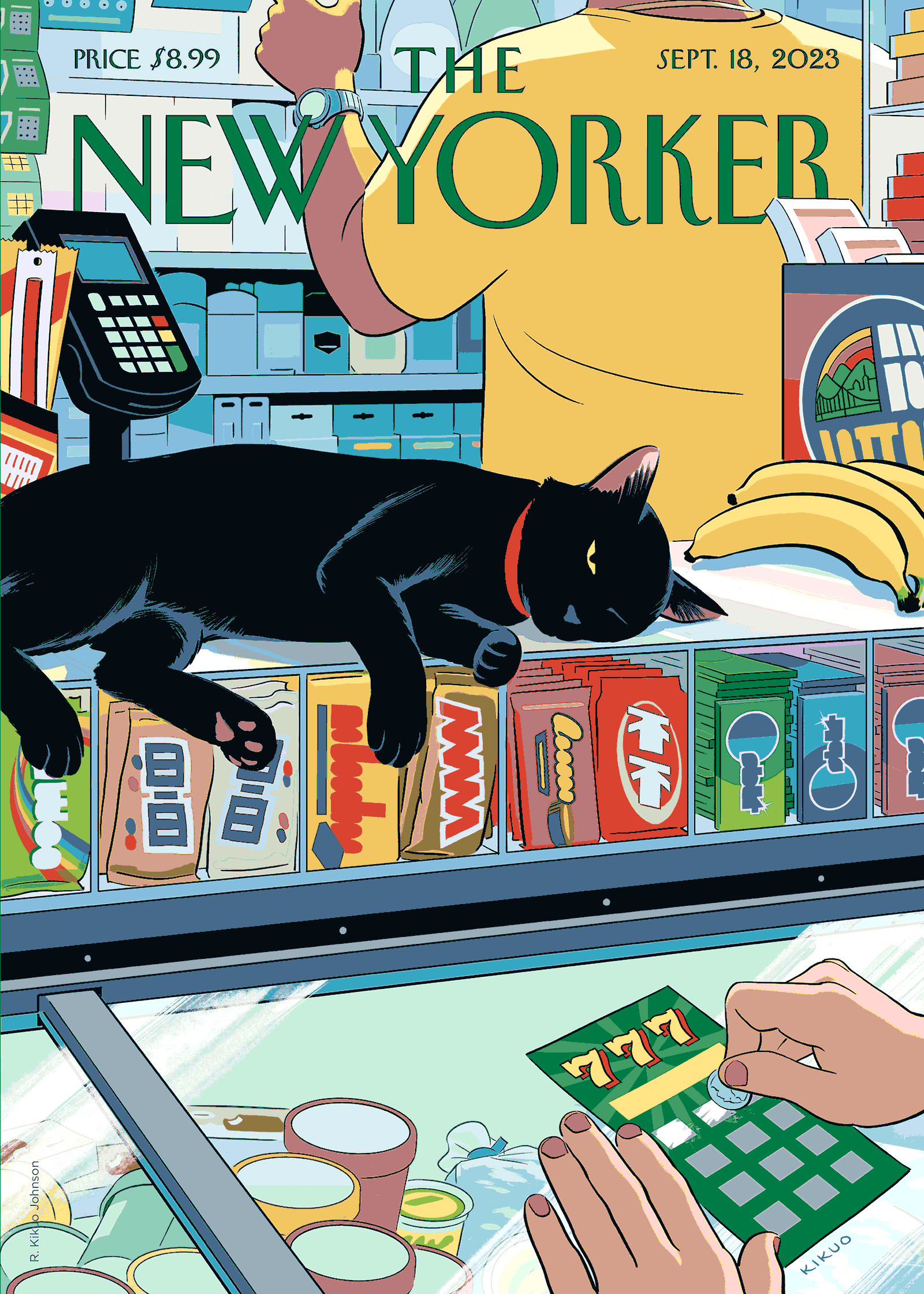 Affiche THE NEWYORKER - 272 Kikuo 2023 - Bodega Cat