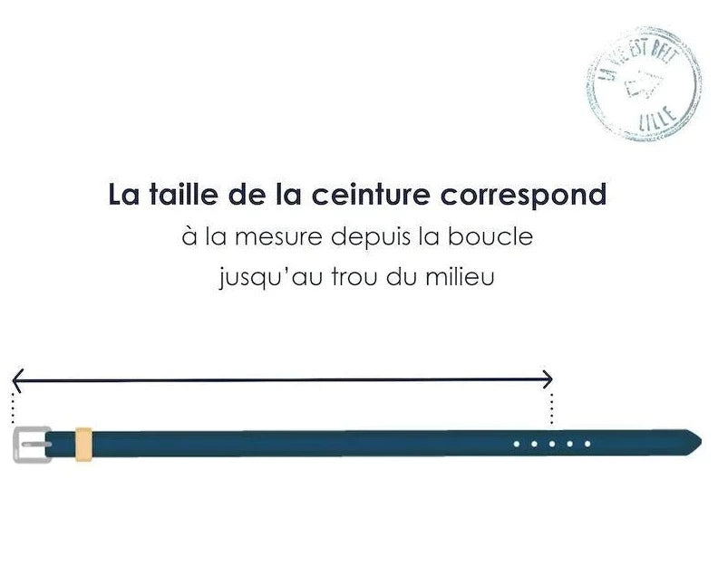 Ceinture Belt vélo noire fine
