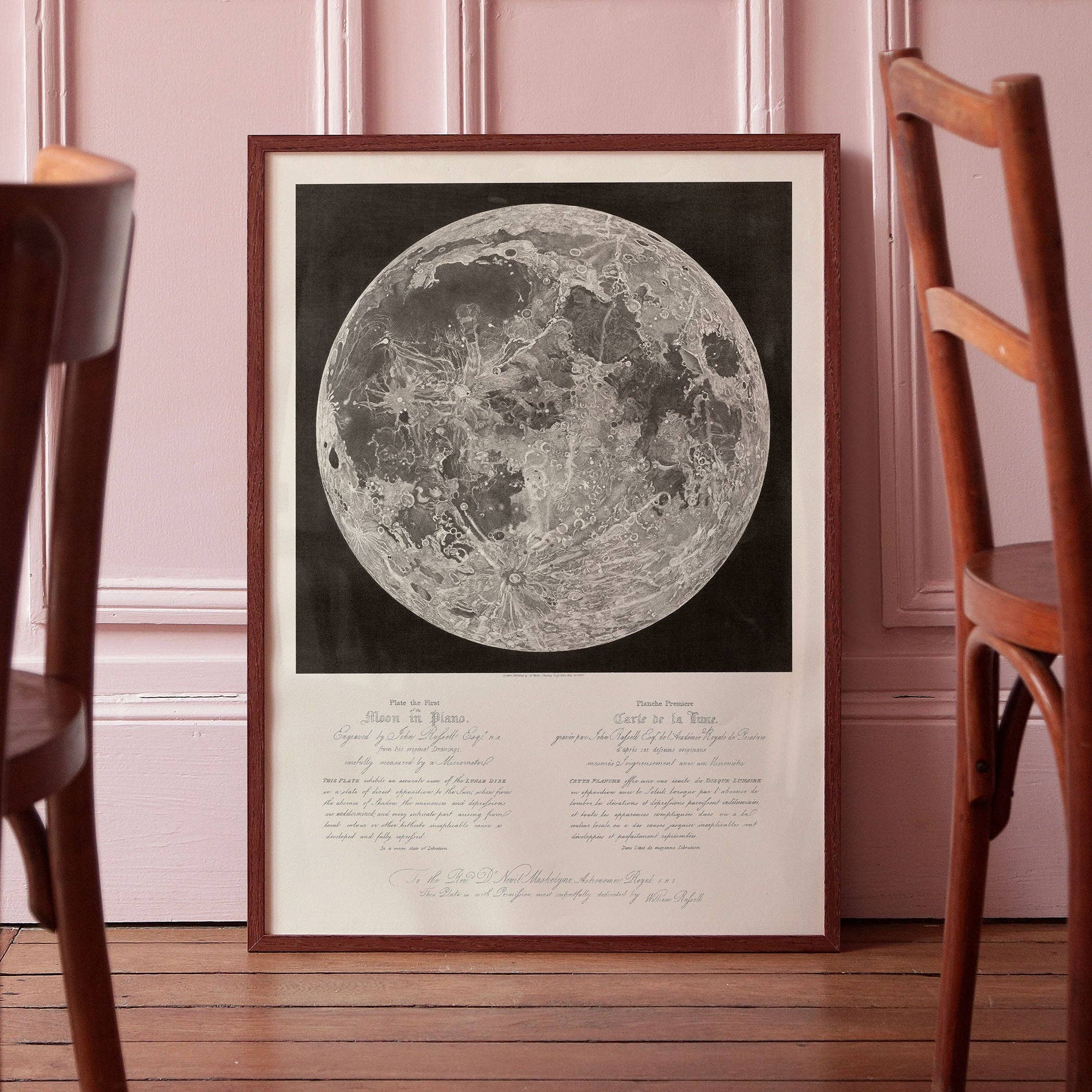Affiche : Carte de la Lune - John Russel