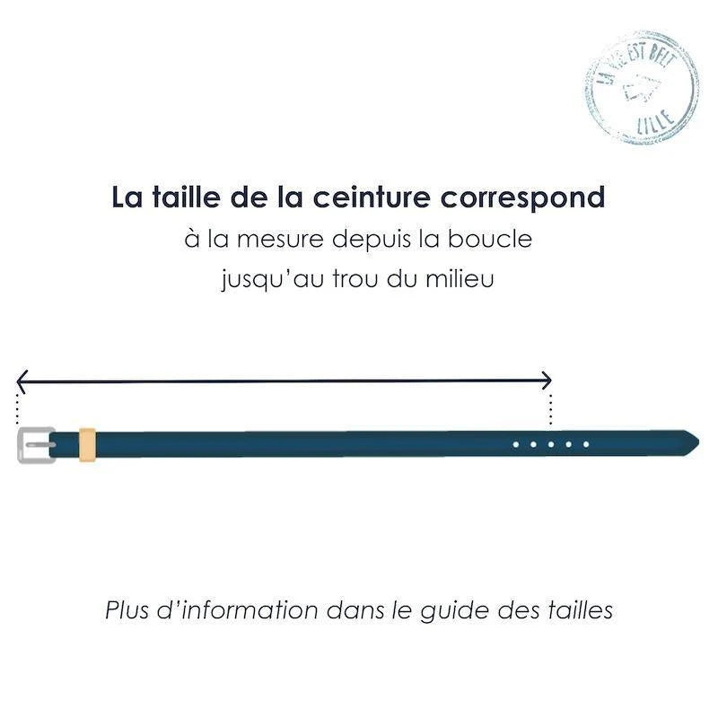 Ceinture Belt Vélo Argentée Très fine