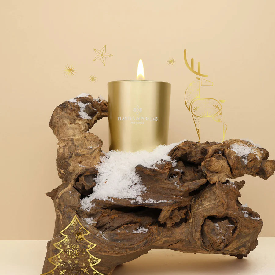 Bougie Végétale Flocon de Neige 180g avec étui