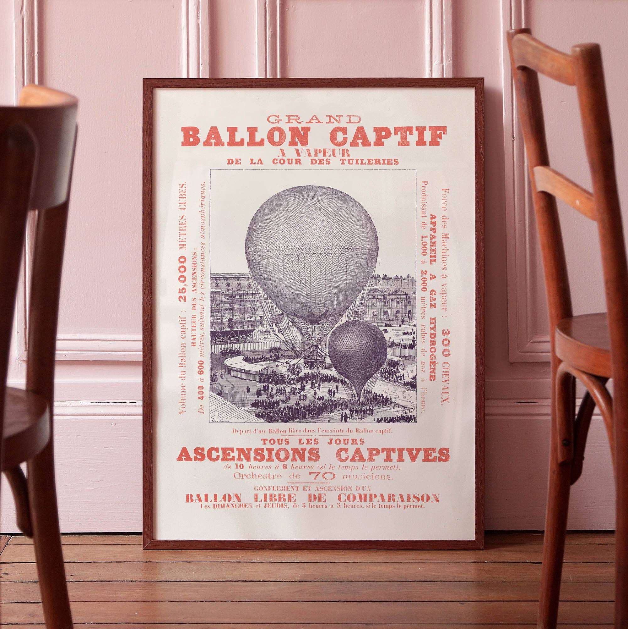 Affiche : Vasque Olympique / Ballon Captif