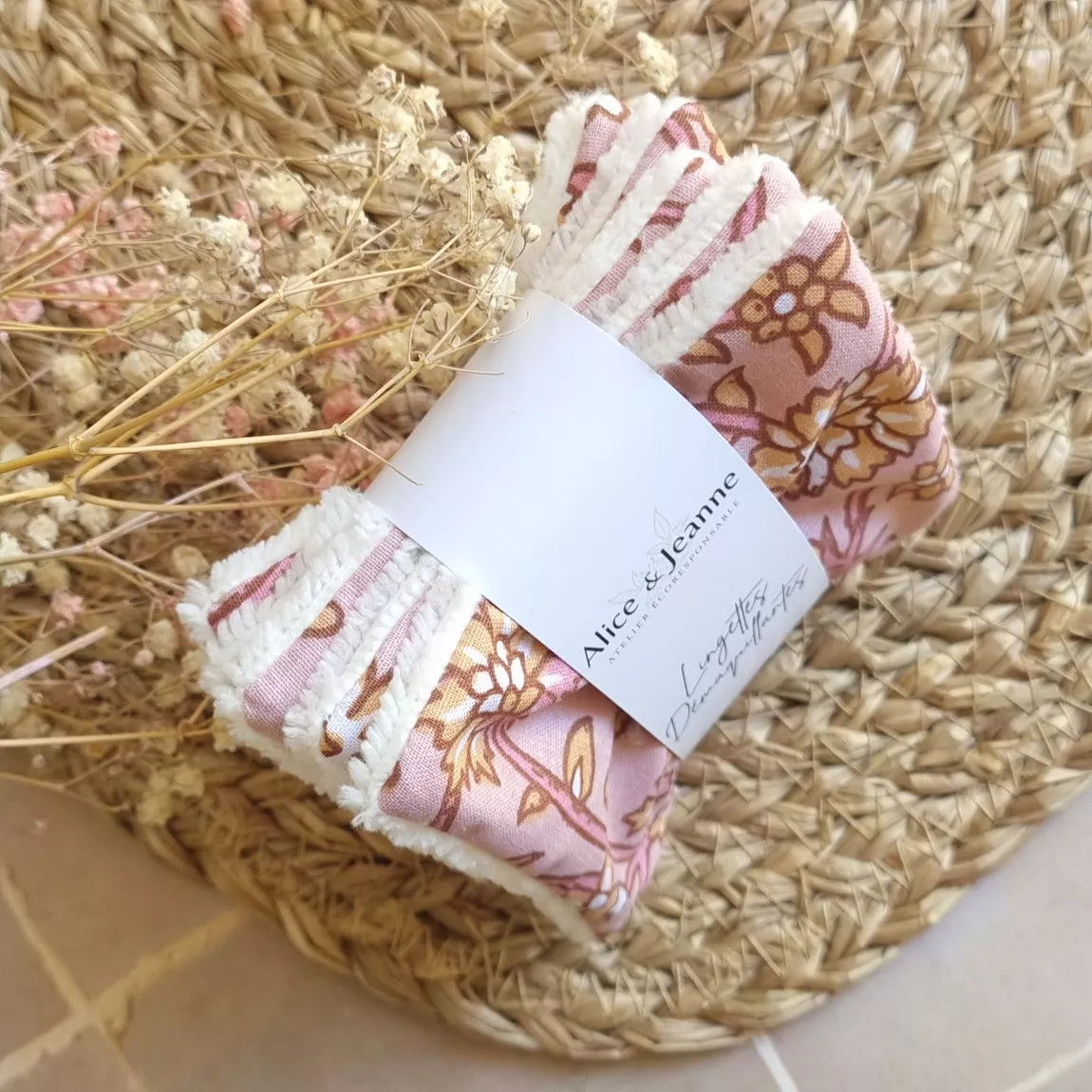 Lingettes démaquillantes lavables Gaia