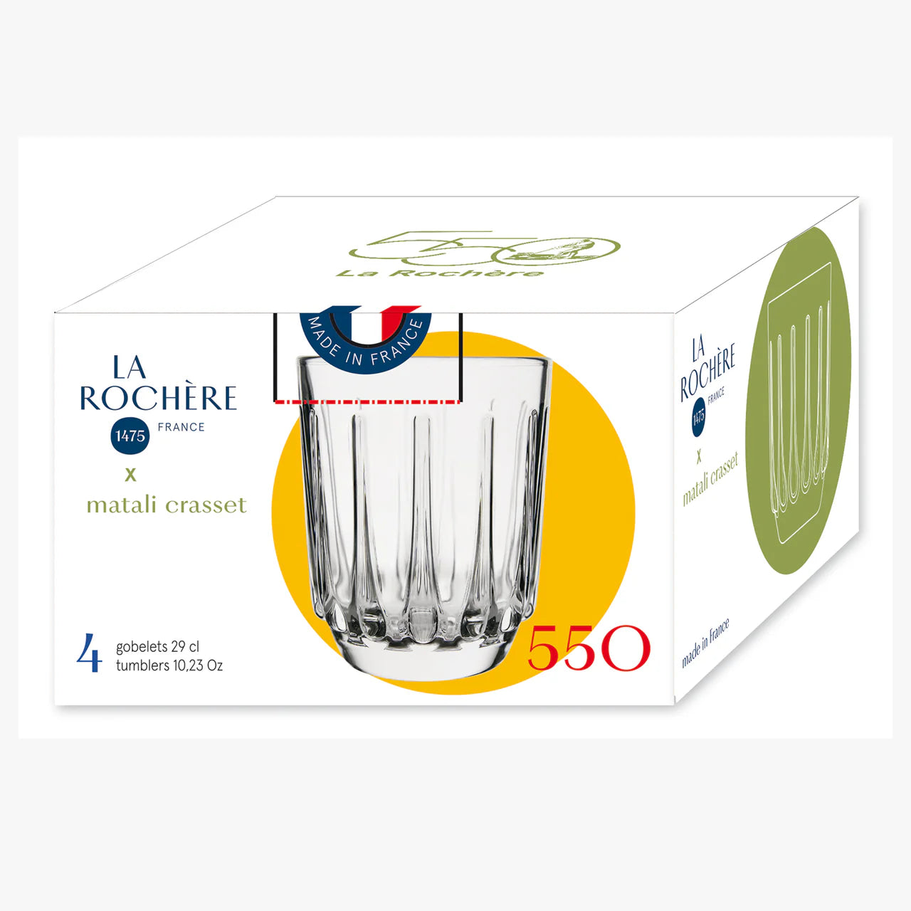 Coffret de 4 gobelets 550 Ans