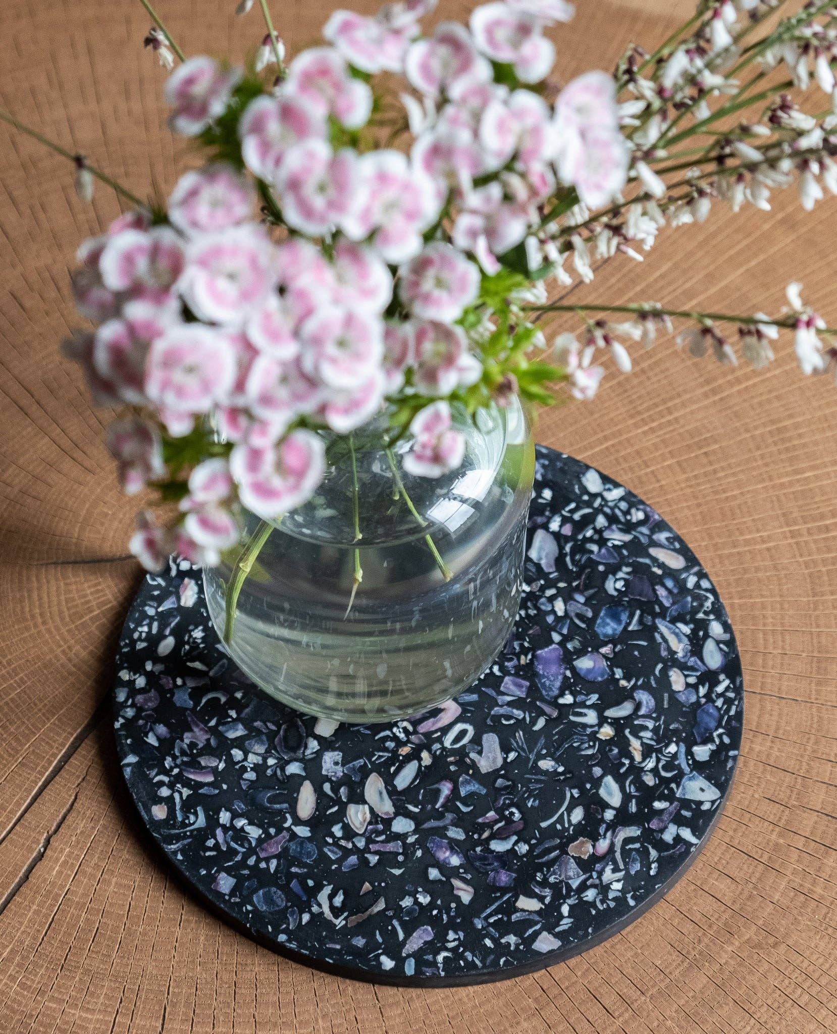 Dessous de plat en coquillages recyclés