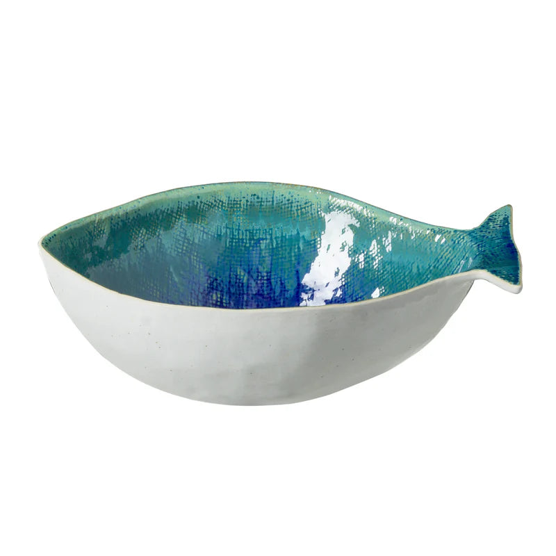 Saladier poisson bleu atlantique- 30 cm