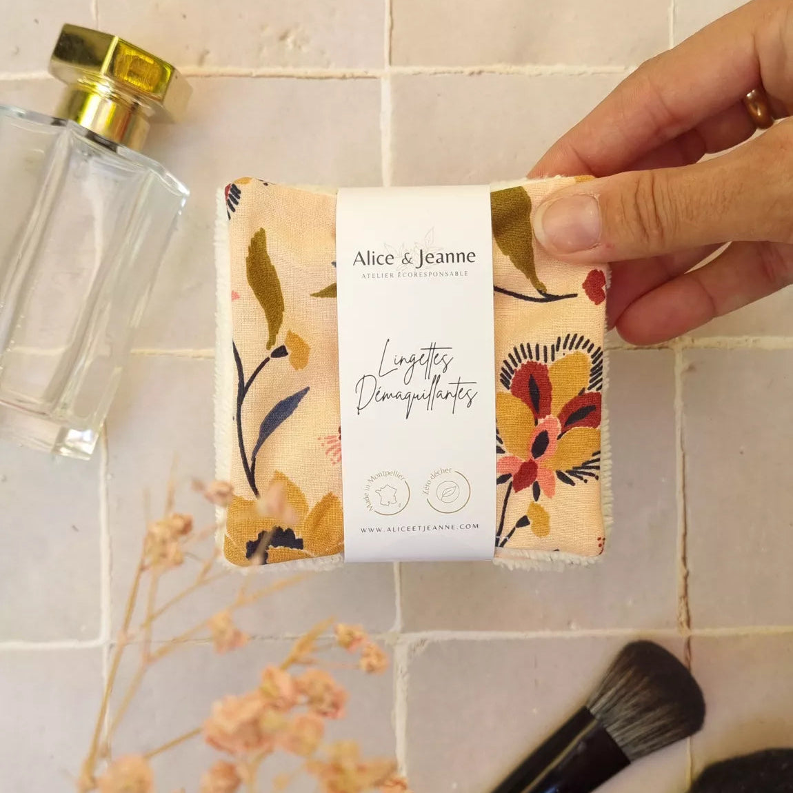 Lingettes démaquillantes lavables Agathe