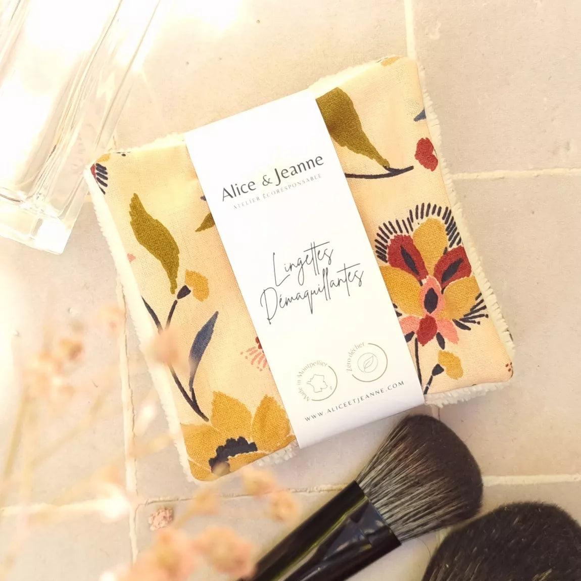 Lingettes démaquillantes lavables Agathe