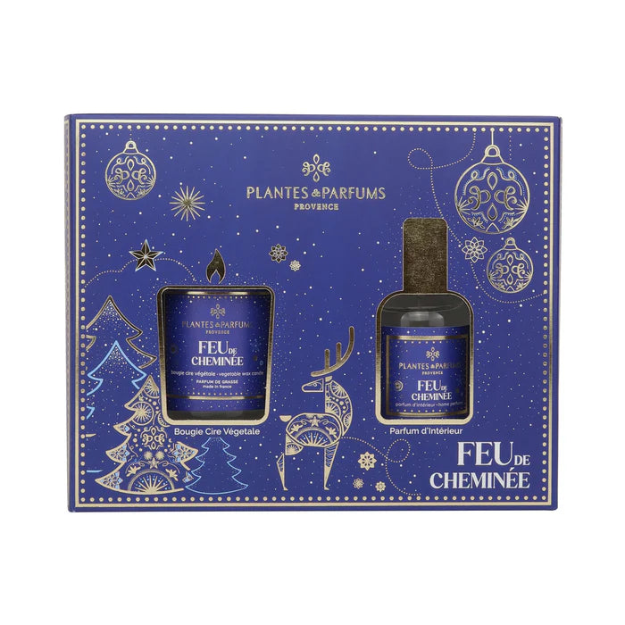 Coffret Feu de Cheminée - Bougie et Parfum