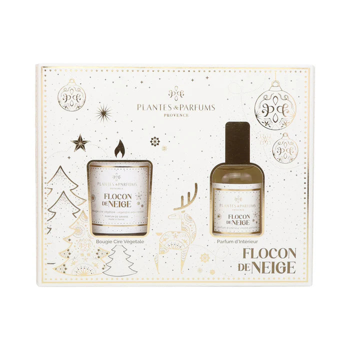 Coffret Flocon de neige - Bougie et Parfum