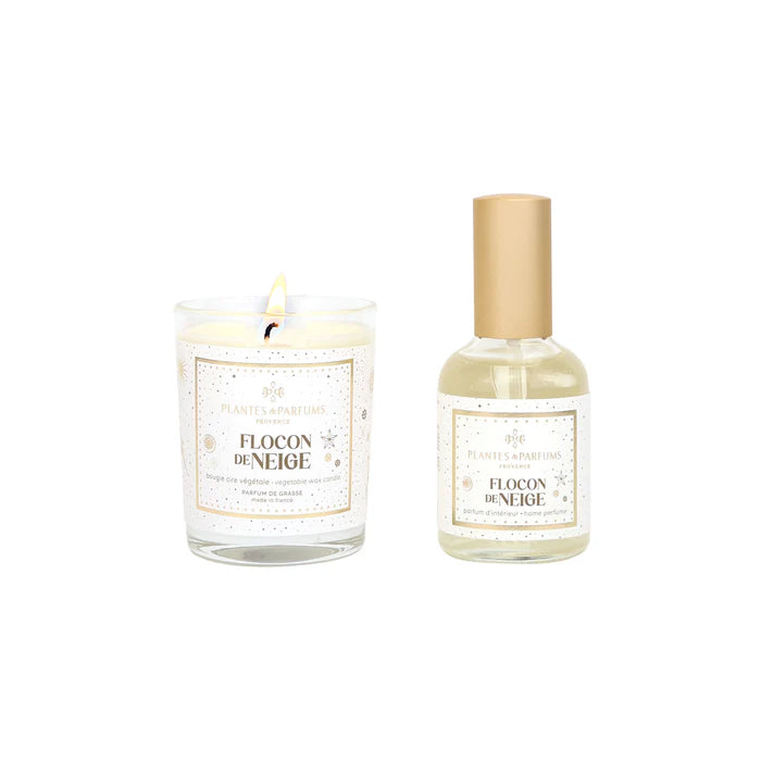 Coffret Flocon de neige - Bougie et Parfum