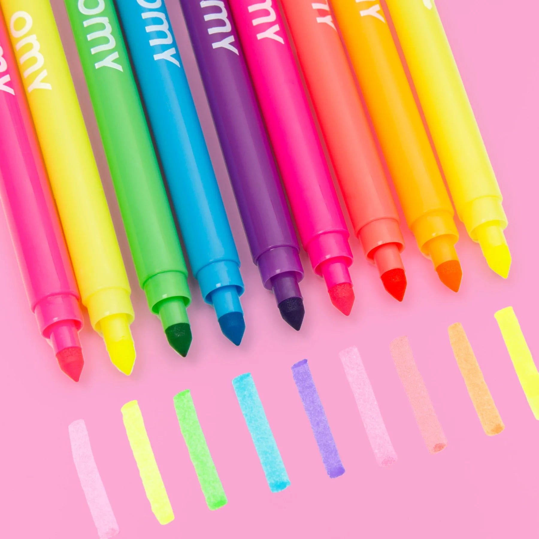 BOITES DE 9 FEUTRES FLUO