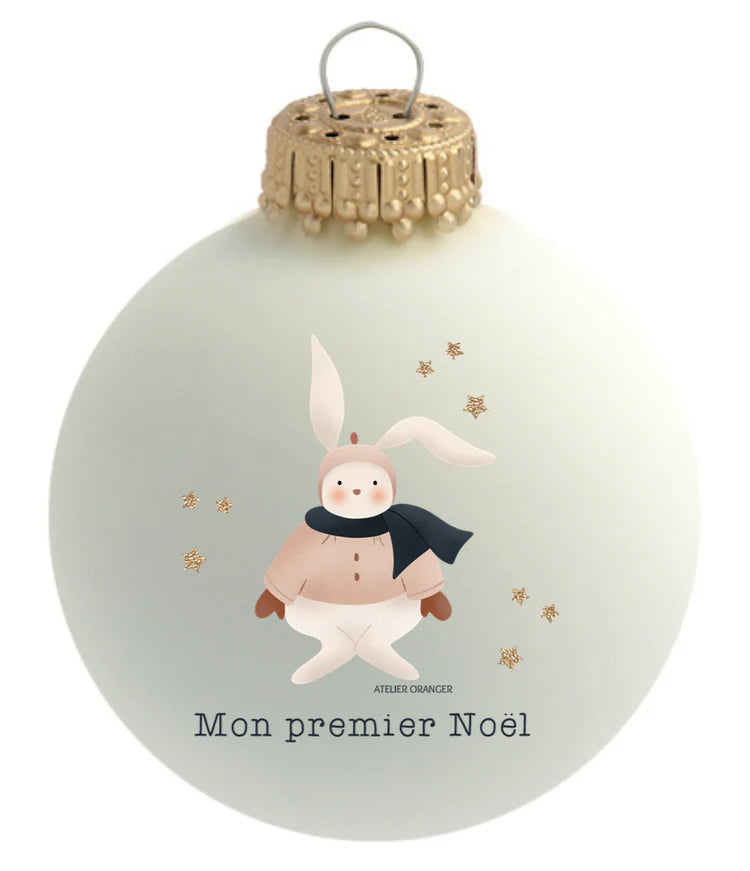 Boule Lapin - Atelier Orange Mon 1er Noël