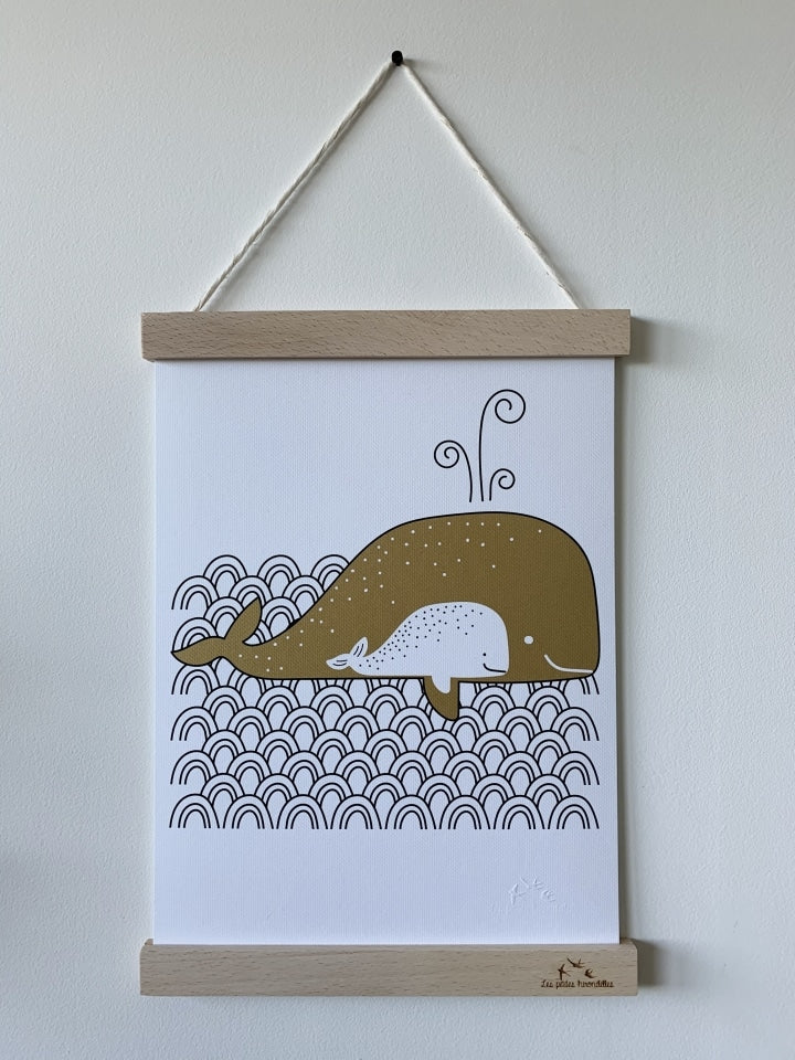 Porte-affiche Clic - Clac en bois - 31 cm