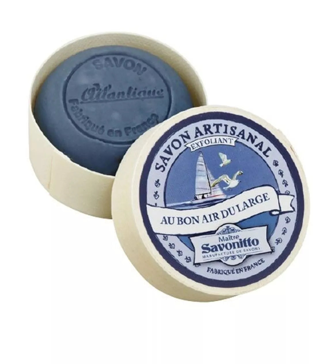 Savon exfoliant Marine avec boite - Au bon air du large 100g
