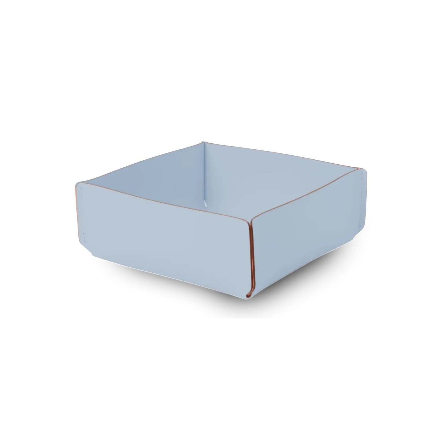 Petit Panier de Rangement recyclé 15 x 15 cm - Bleu Ciel