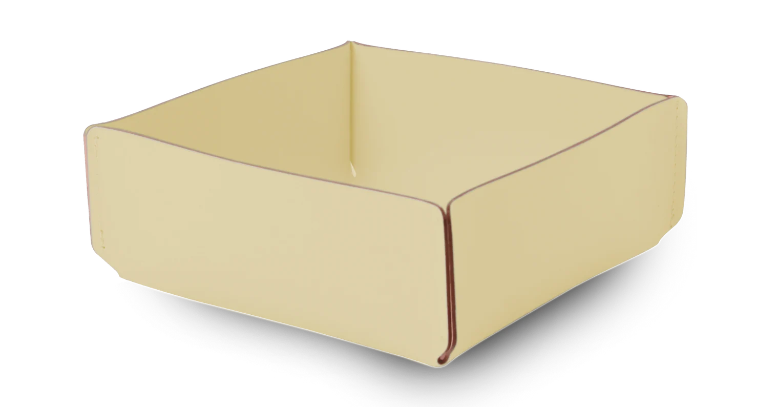 Panier de Rangement recyclé 21 x 21 cm - Vanille