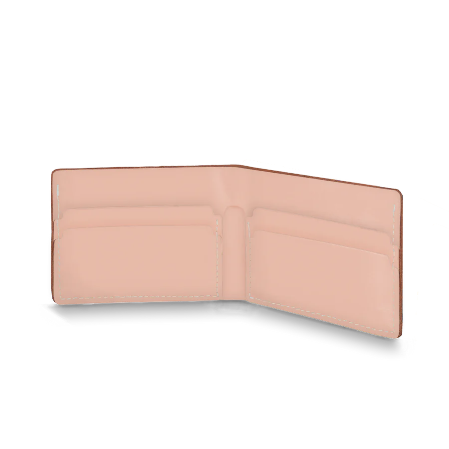 Porte-feuille en cuir recyclé - Rose