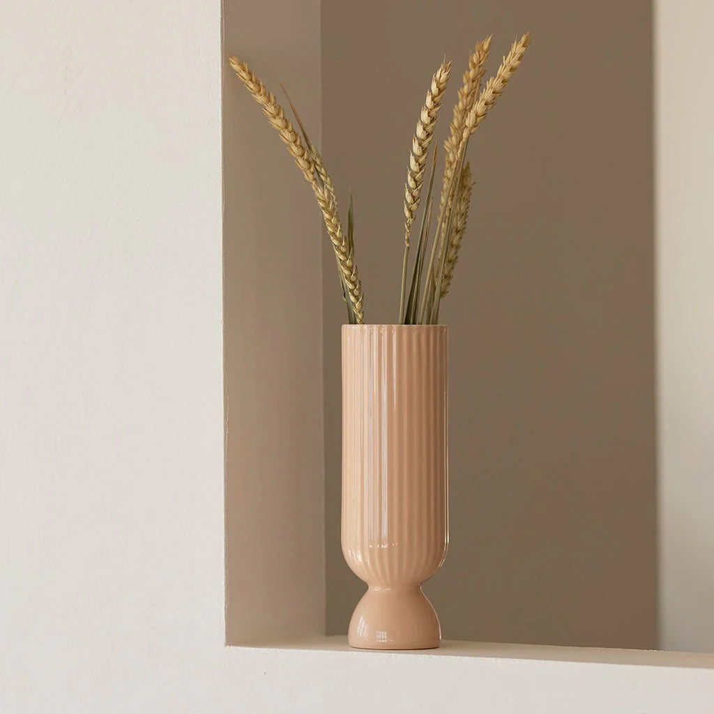 Bougeoir / vase Lus M poudré