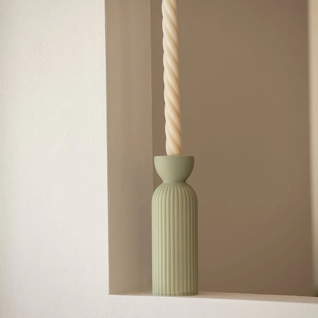 Bougeoir /vase Lus M vert