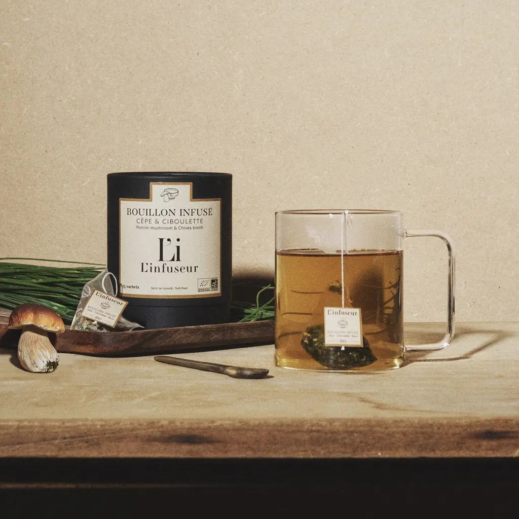 Bouillon infusé cèpe/ciboulette BIO
