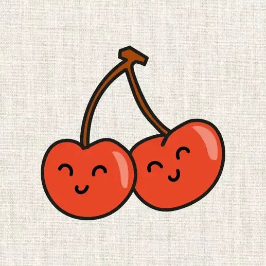 Kit Broderie - Cerises kawaii