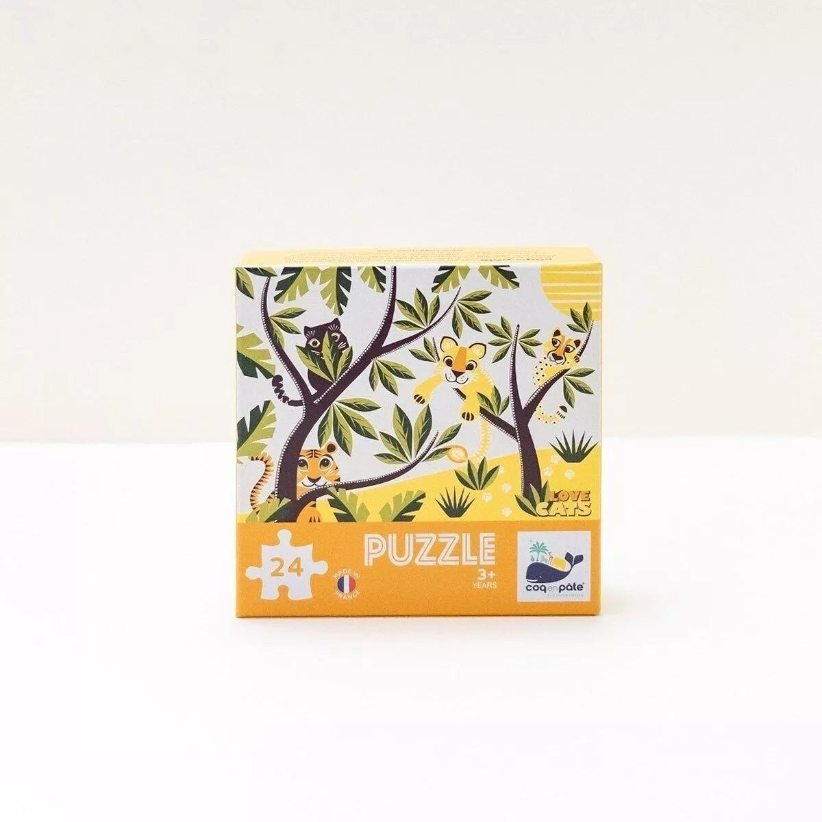 Puzzle Love cats en papier recyclé - 24 pièces