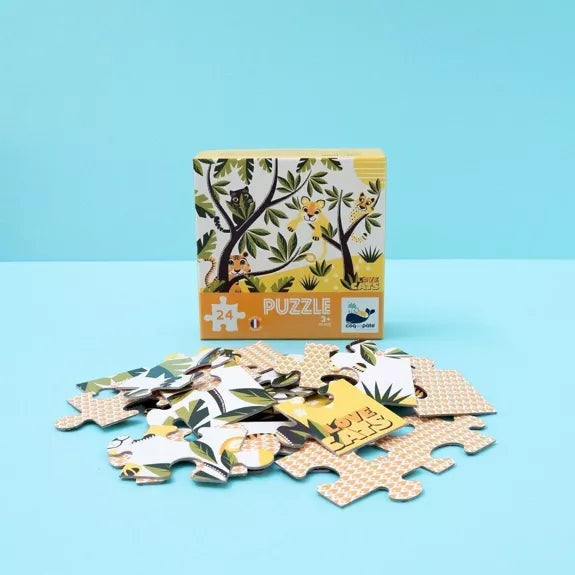 Puzzle Love cats en papier recyclé - 24 pièces