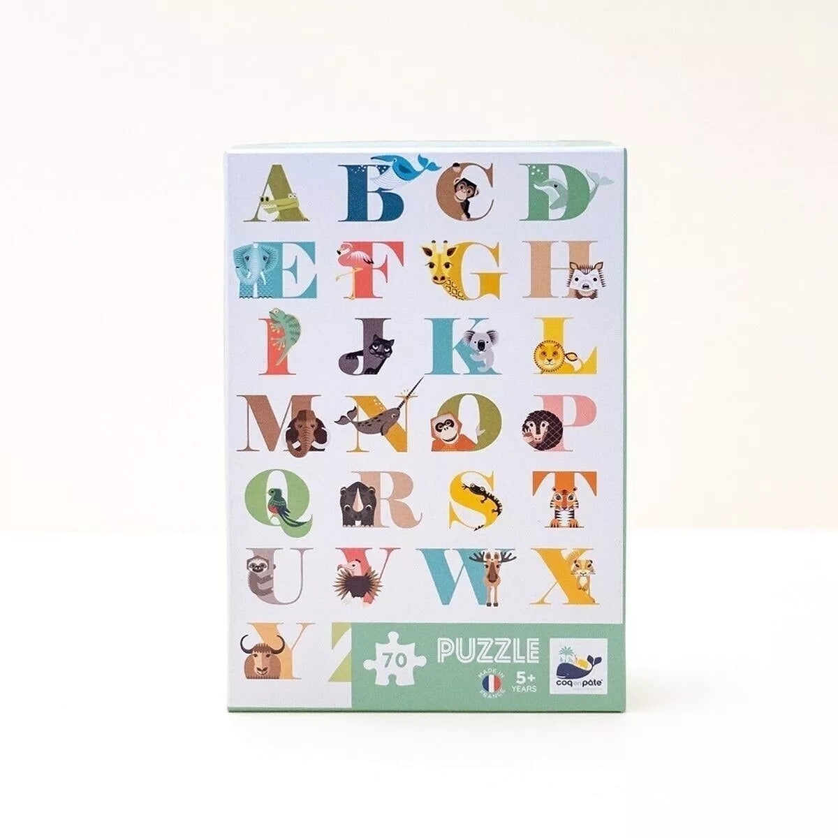 Puzzle Abcédaire en papier recyclé - 70 pièces