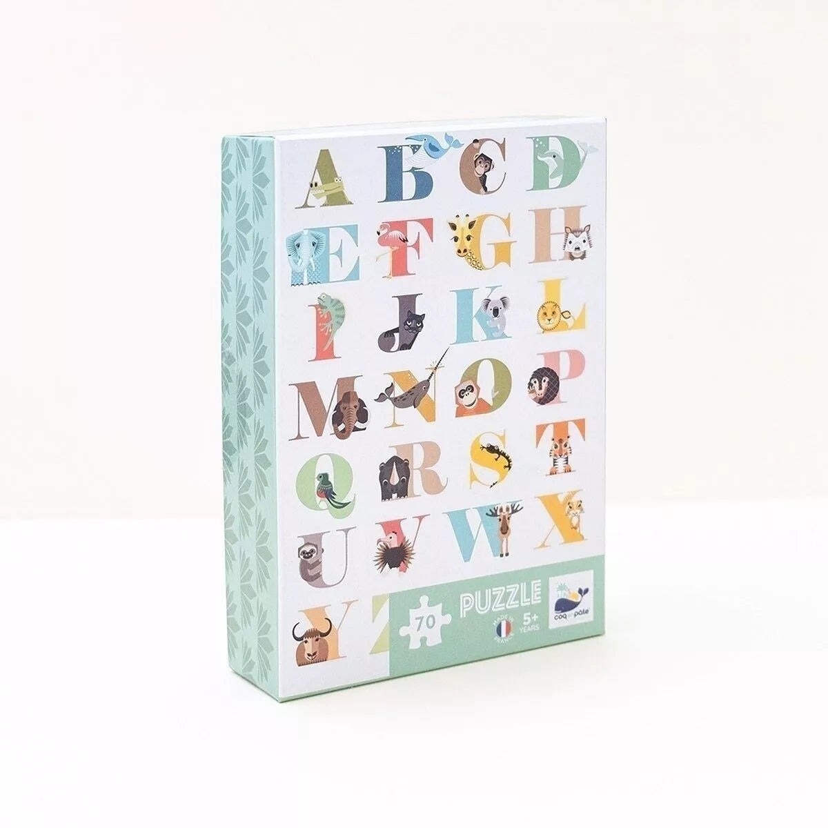 Puzzle Abcédaire en papier recyclé - 70 pièces