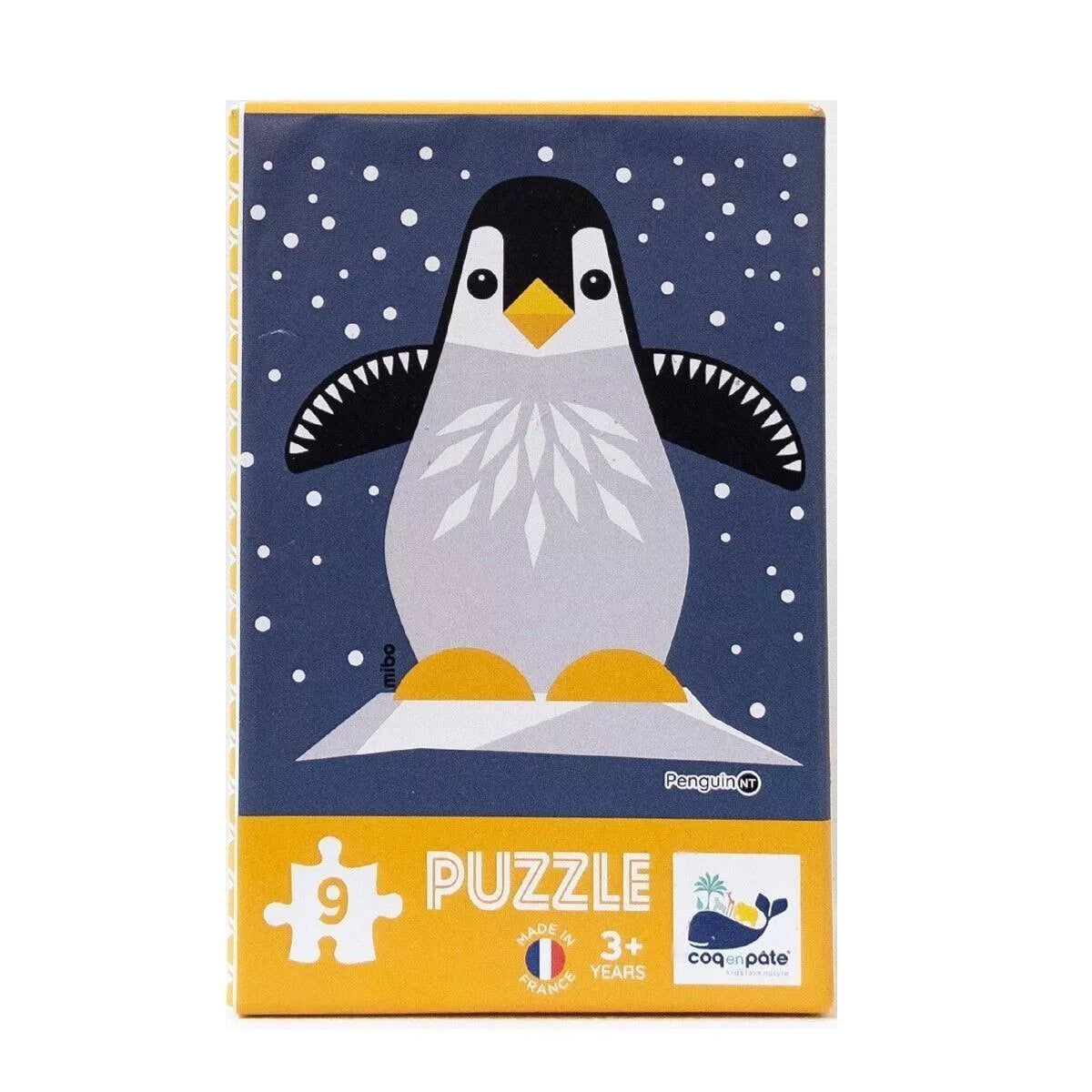 Puzzle Pingouin en papier recyclé - 9 pièces
