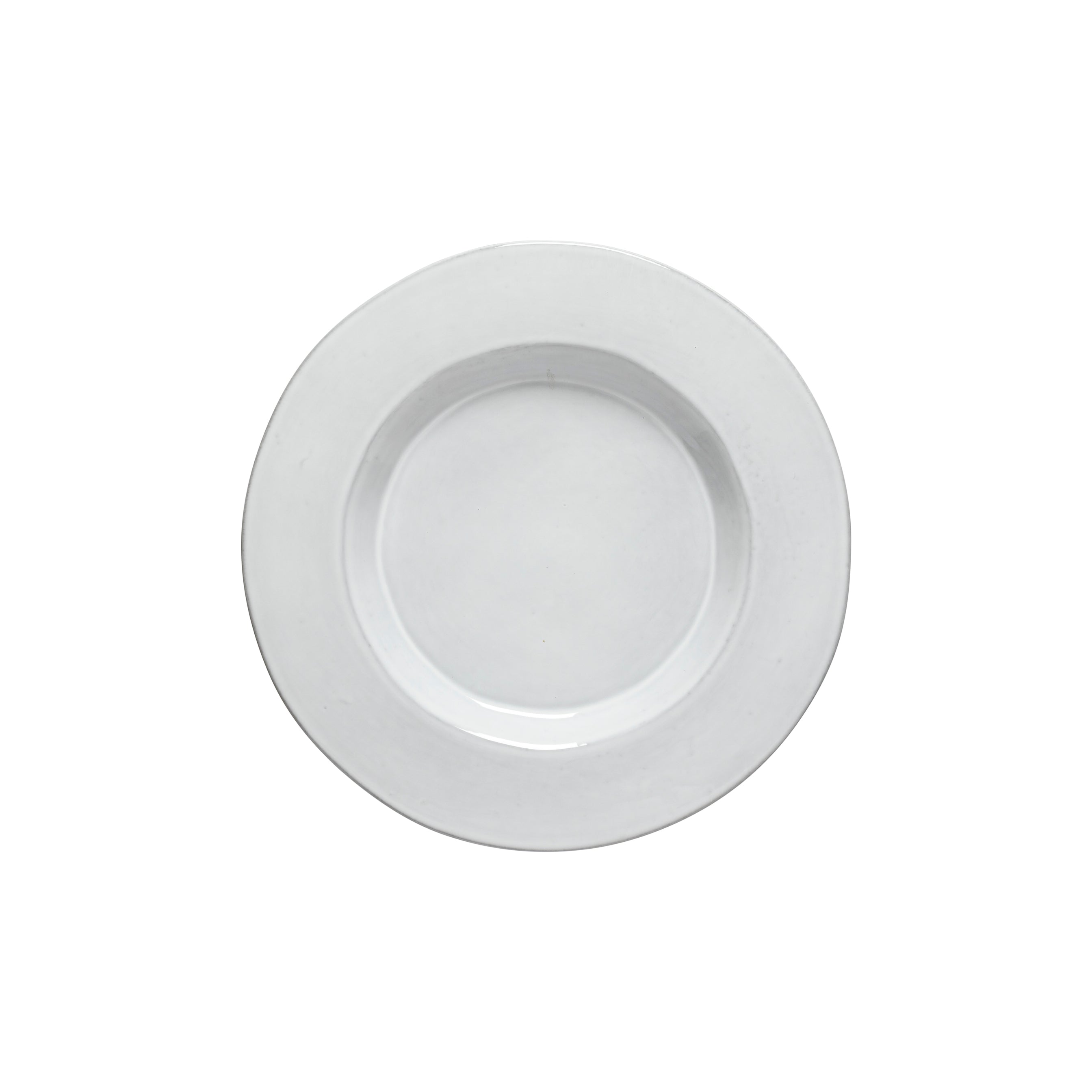 Assiette à entrée / dessert en Ecogres blanc , Plano - 23 cm
