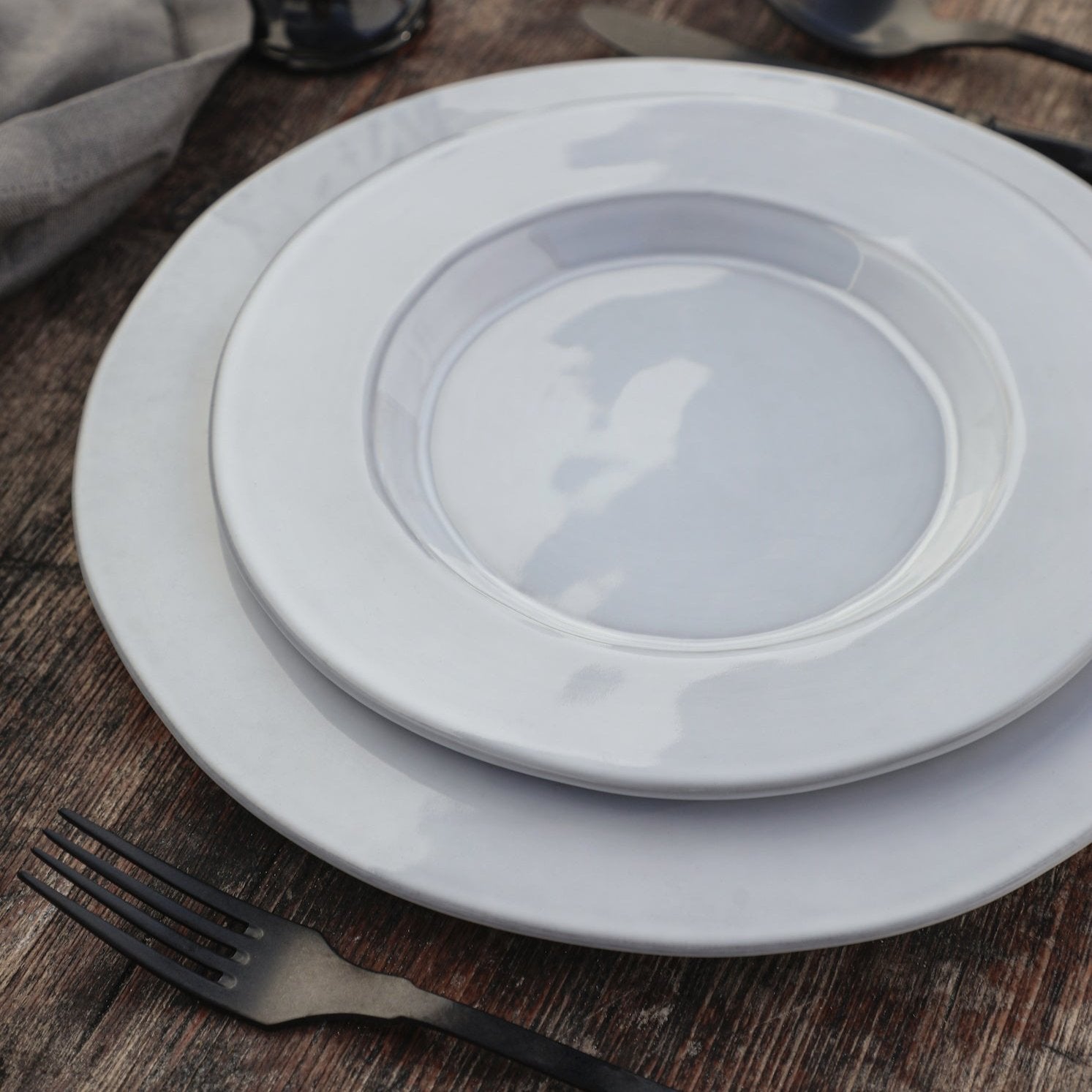 assiette porcelaine blanche