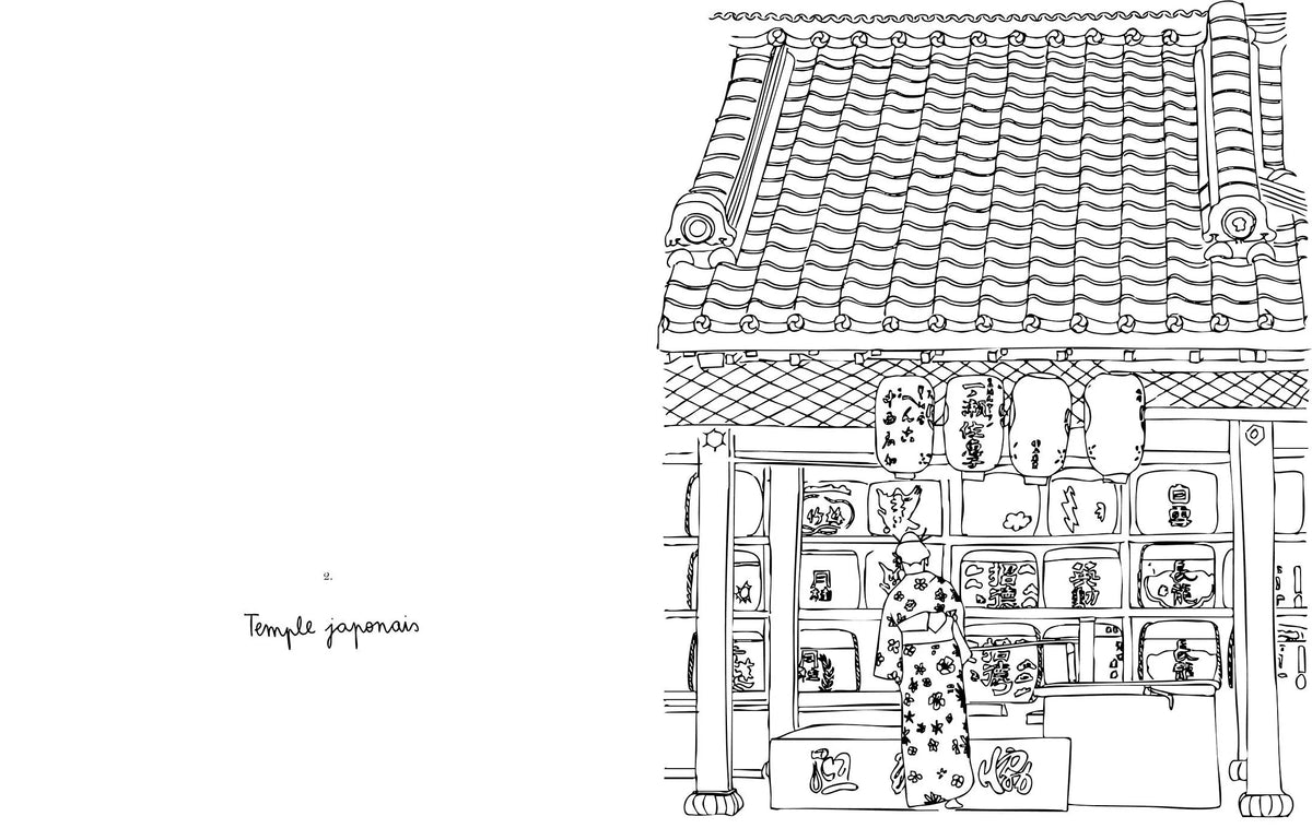 Cahier de coloriage - Tokyo - Zoé de las Cases