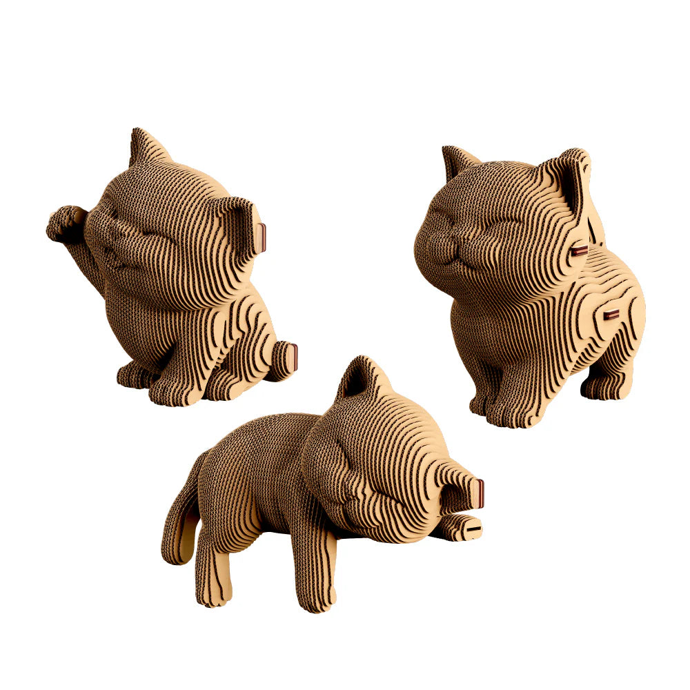 Puzzle 3D Trio de chatons