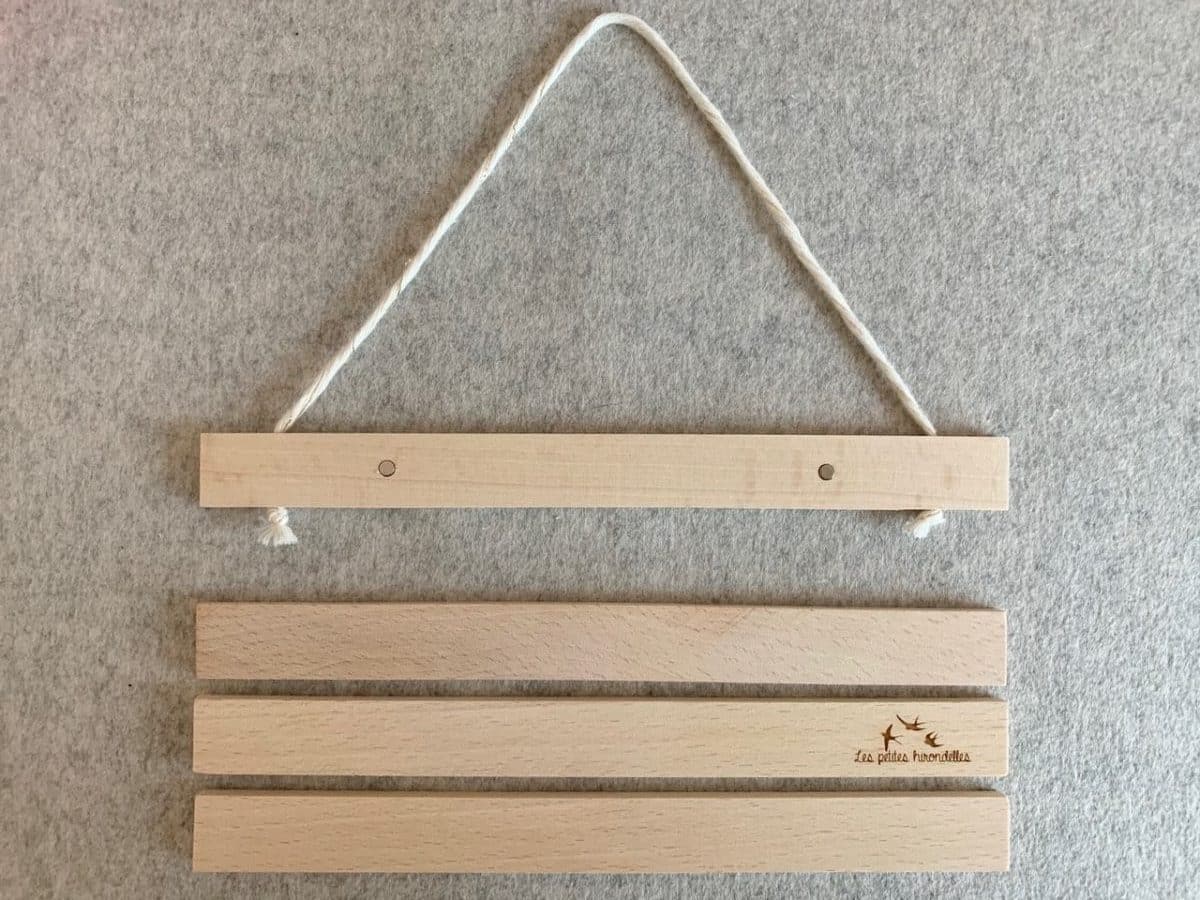 Porte-affiche Clic - Clac en bois - 22 cm