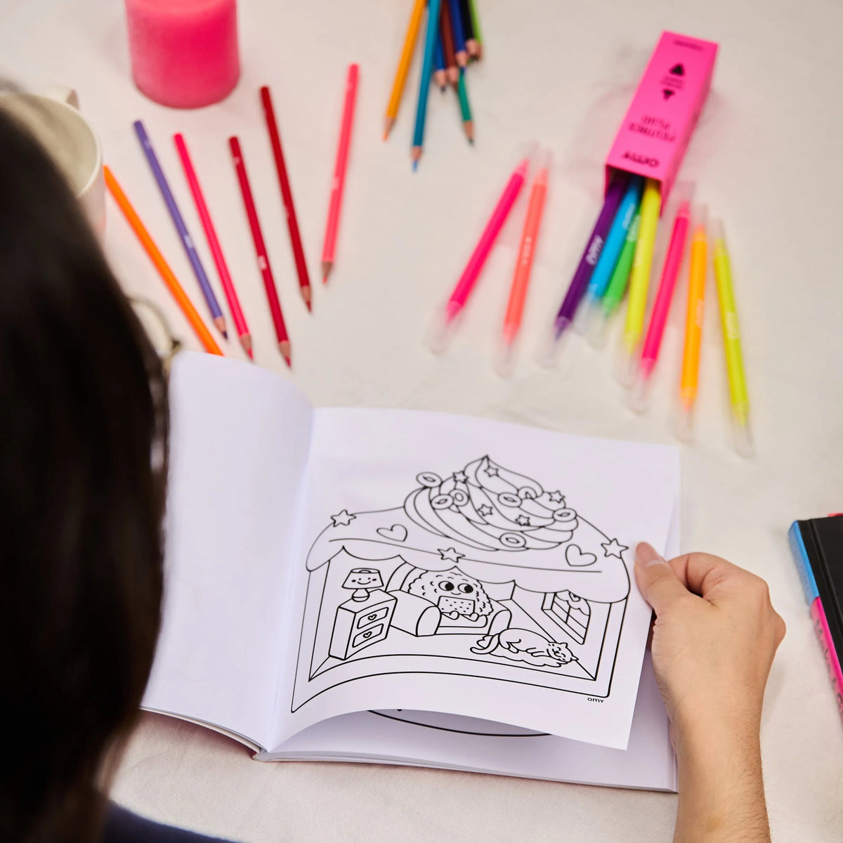 Cahier de coloriage - Cozy Art Kawaii