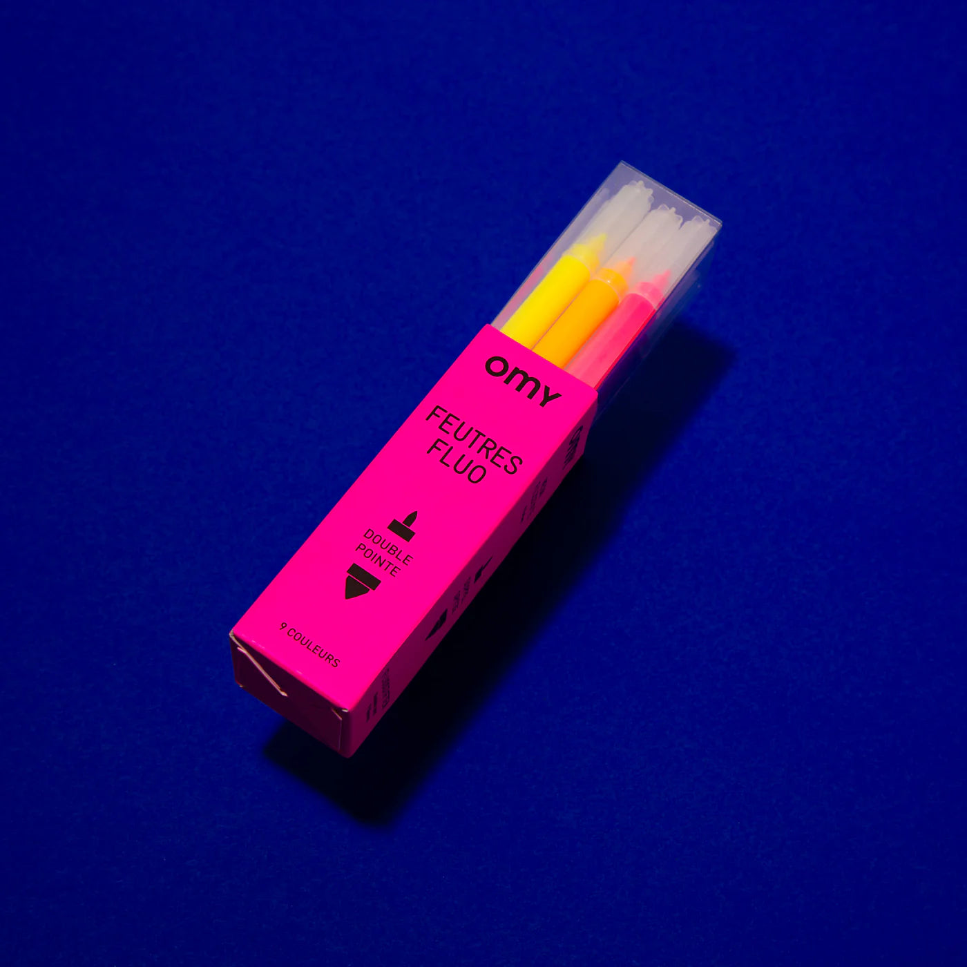 BOITES DE 9 FEUTRES FLUO