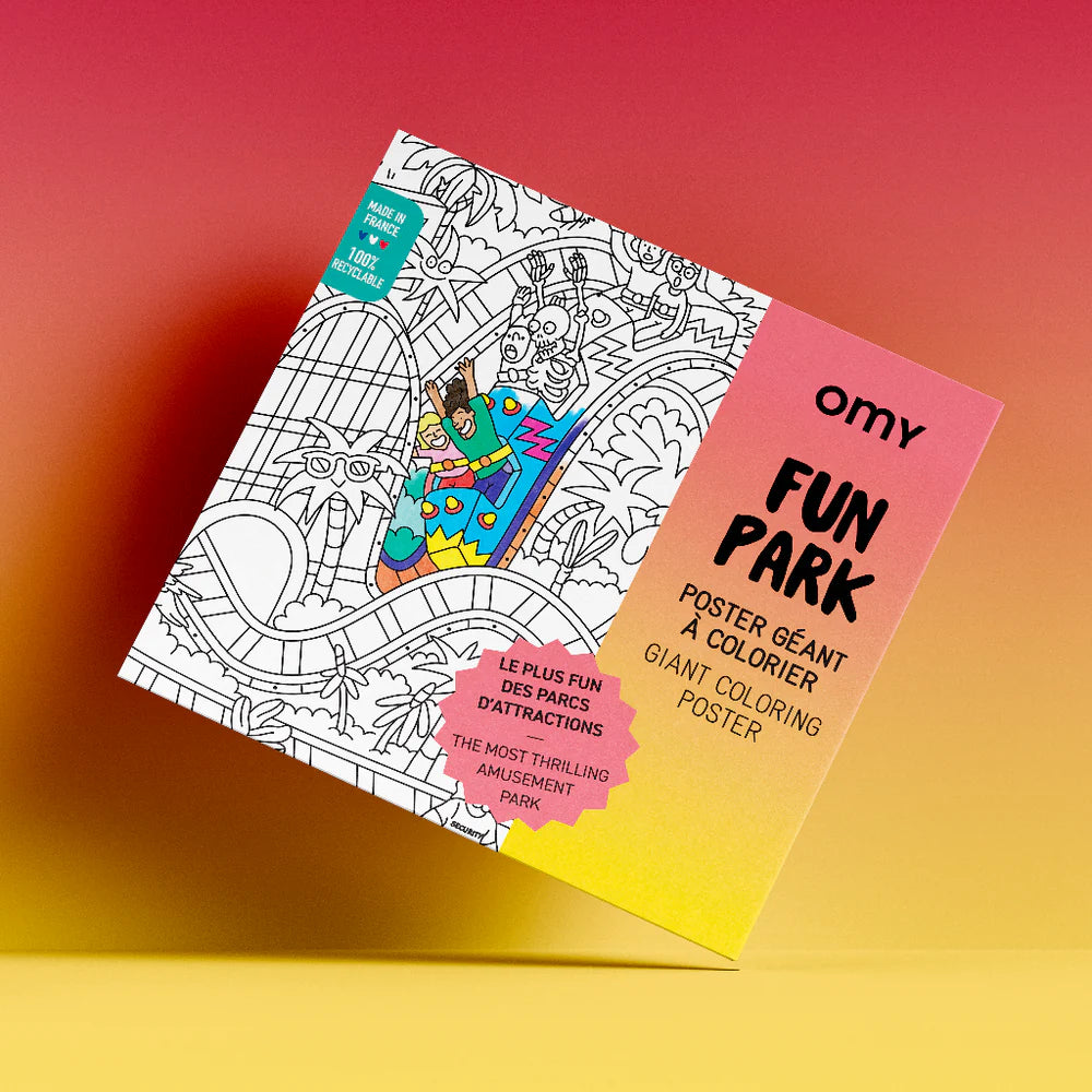 POSTER GEANT A COLORIER  FUN PARK